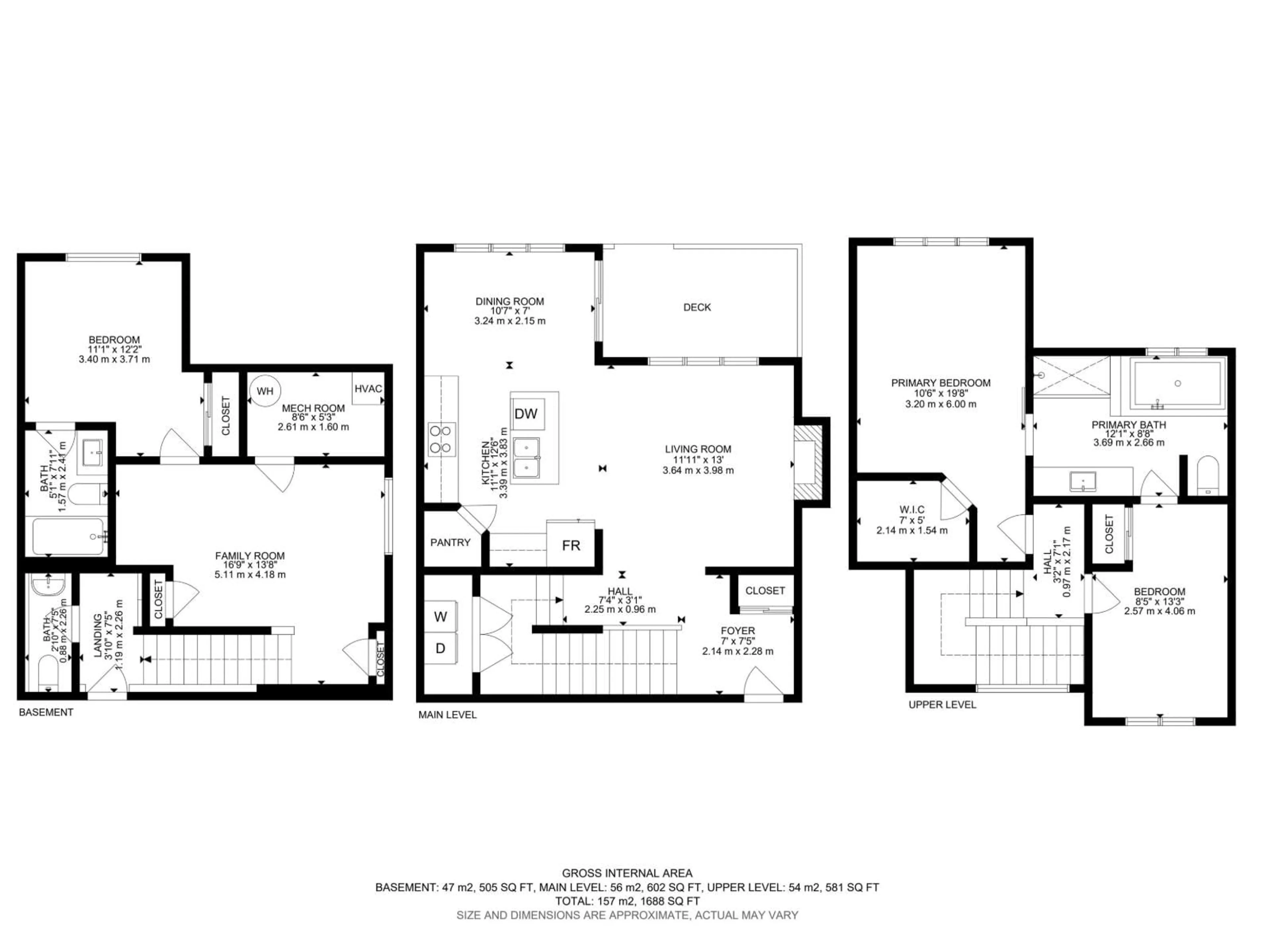 Floor plan for 3629 HUMMINGBIRD WY, Edmonton Alberta T5S0K8