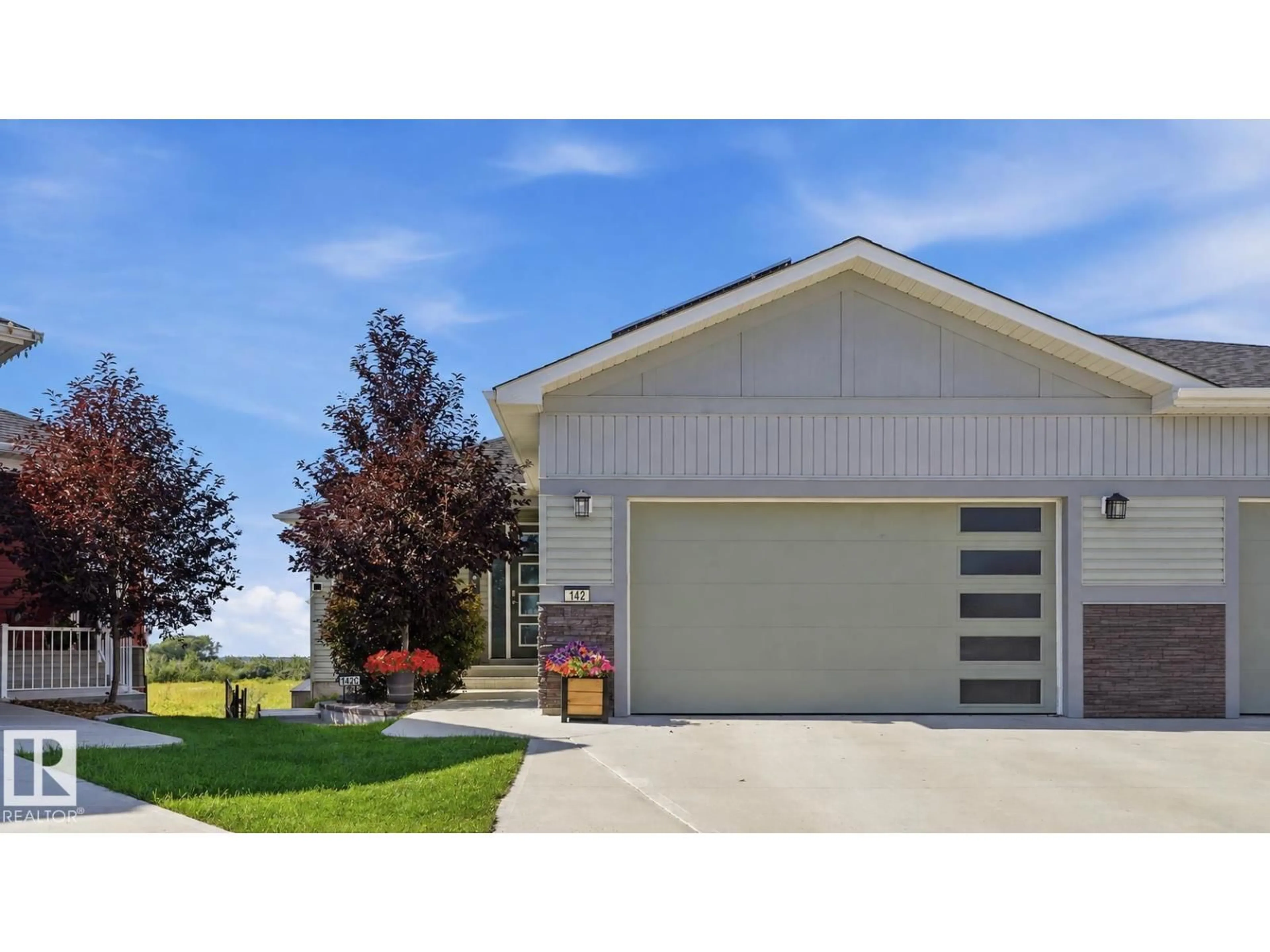 Home with vinyl exterior material, street for 142 ASTON BN, Leduc Alberta T9E1L9