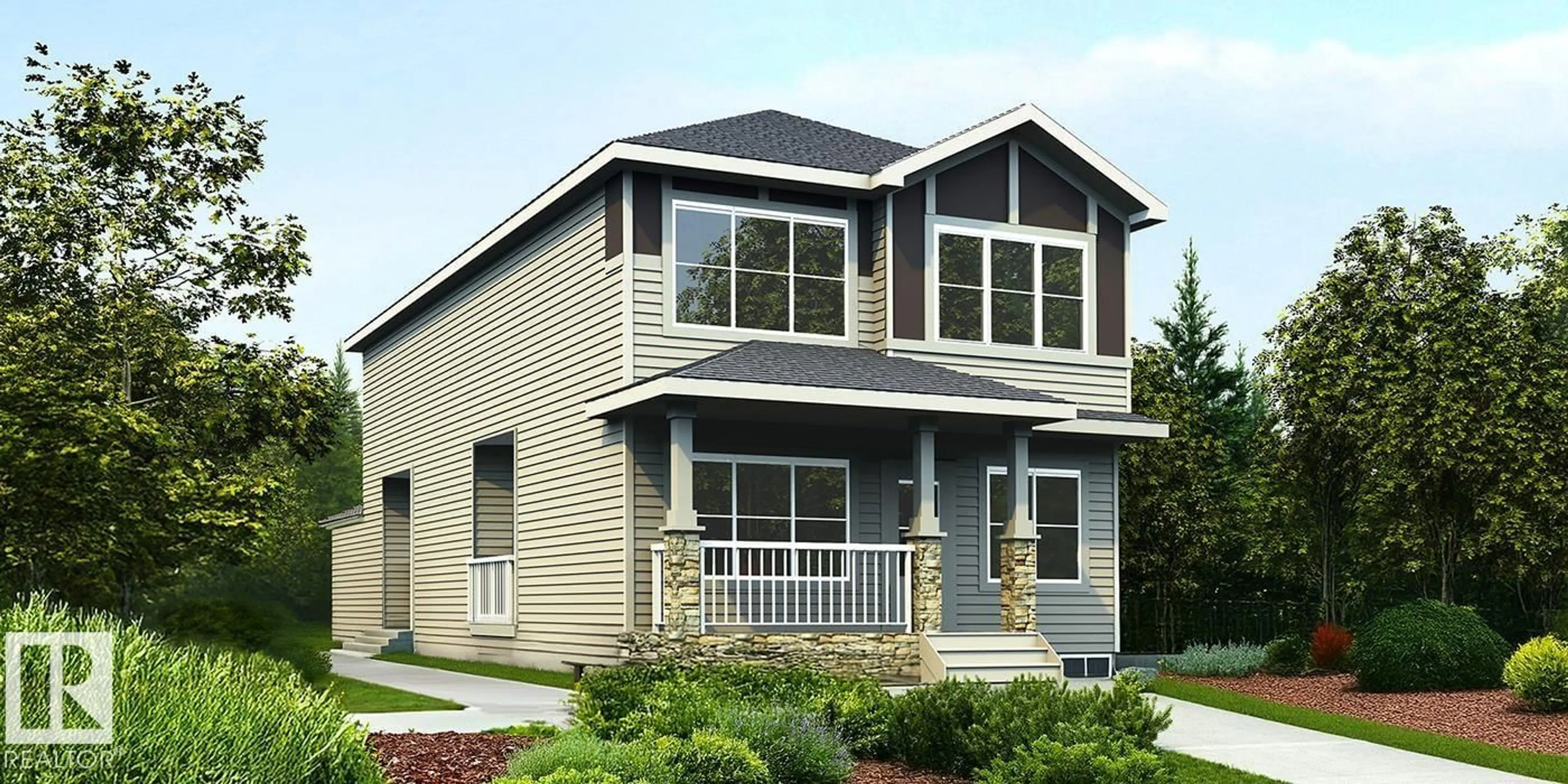Home with vinyl exterior material, street for NW - 1610 210A ST, Edmonton Alberta T6M3N9