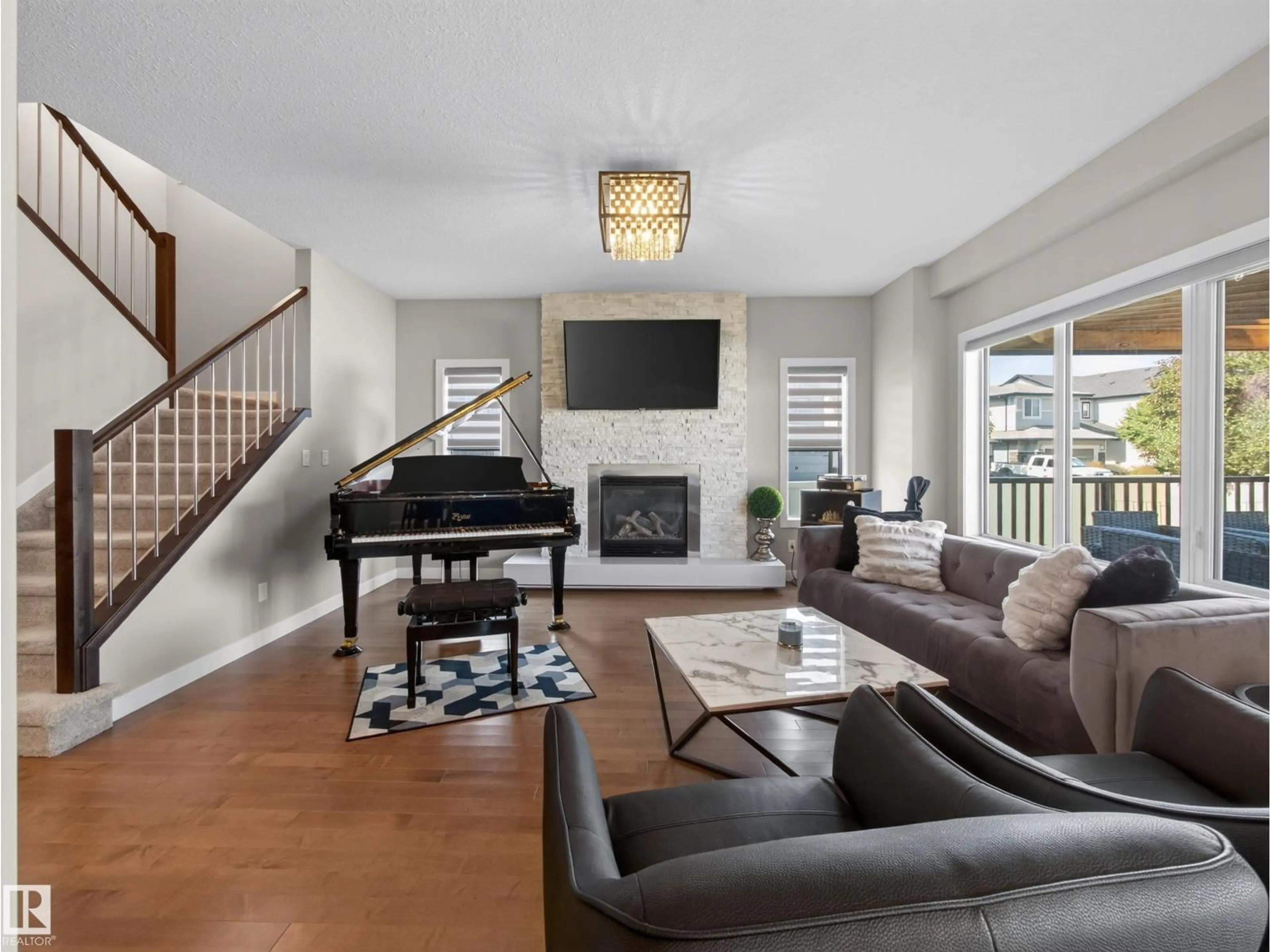 Living room with furniture, unknown for PM NW - 1038 SECORD PROMENADE, Edmonton Alberta T5T4N3