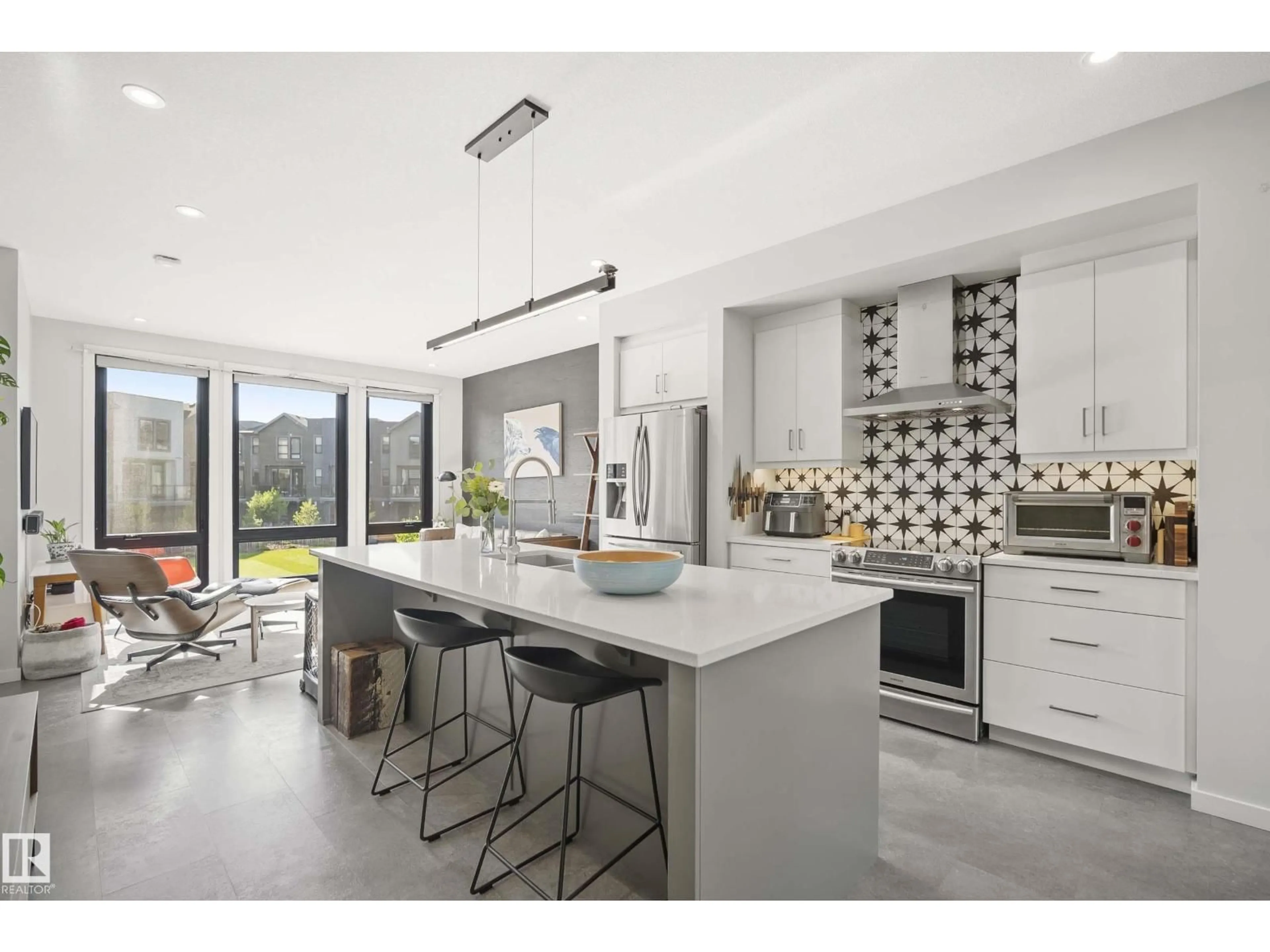 Open concept kitchen, ceramic/tile floor for 16 - 1304 RUTHERFORD RD, Edmonton Alberta T6W0B4