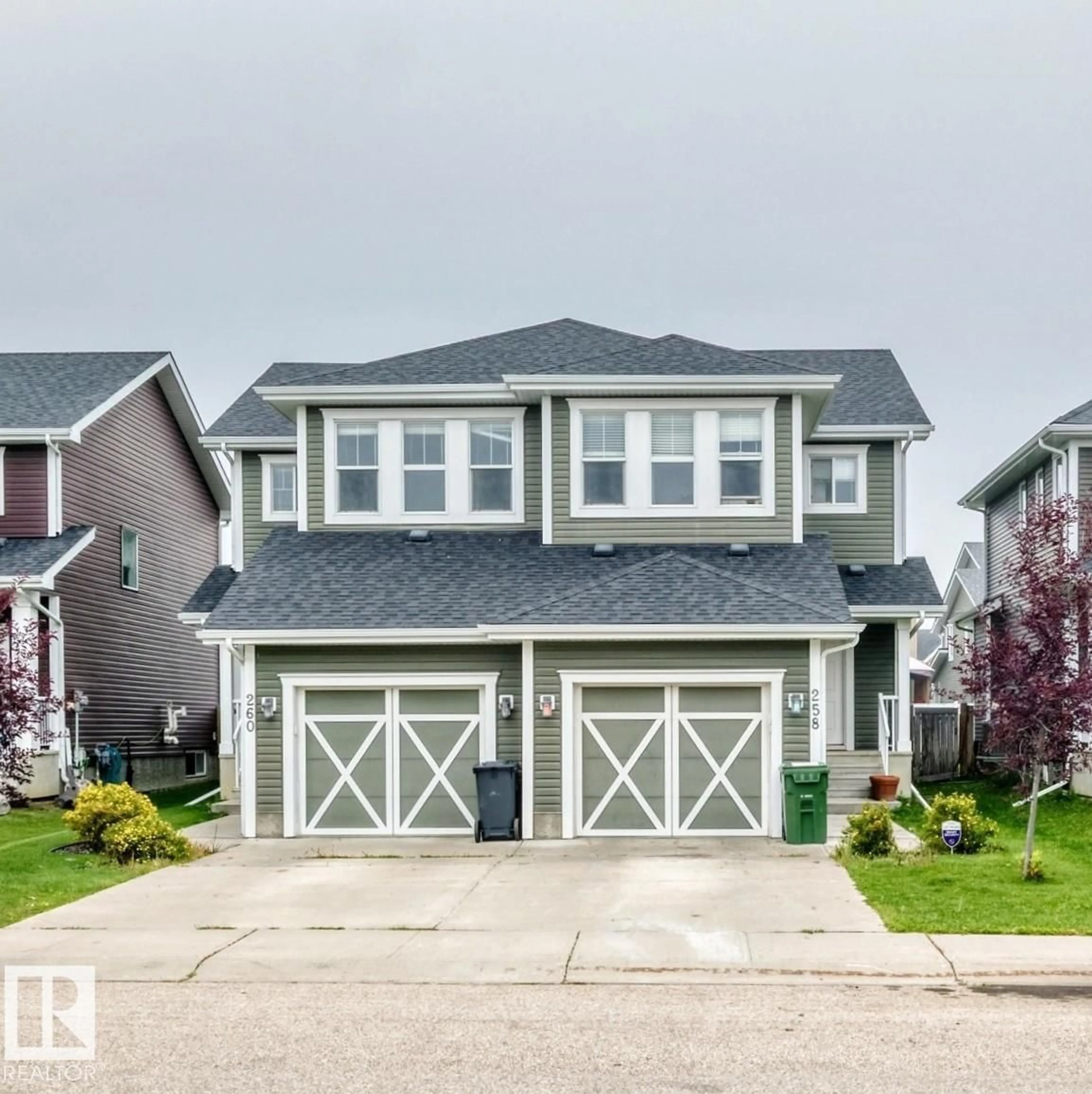 Home with vinyl exterior material, street for 258 STURTZ BN, Leduc Alberta T9E0X4