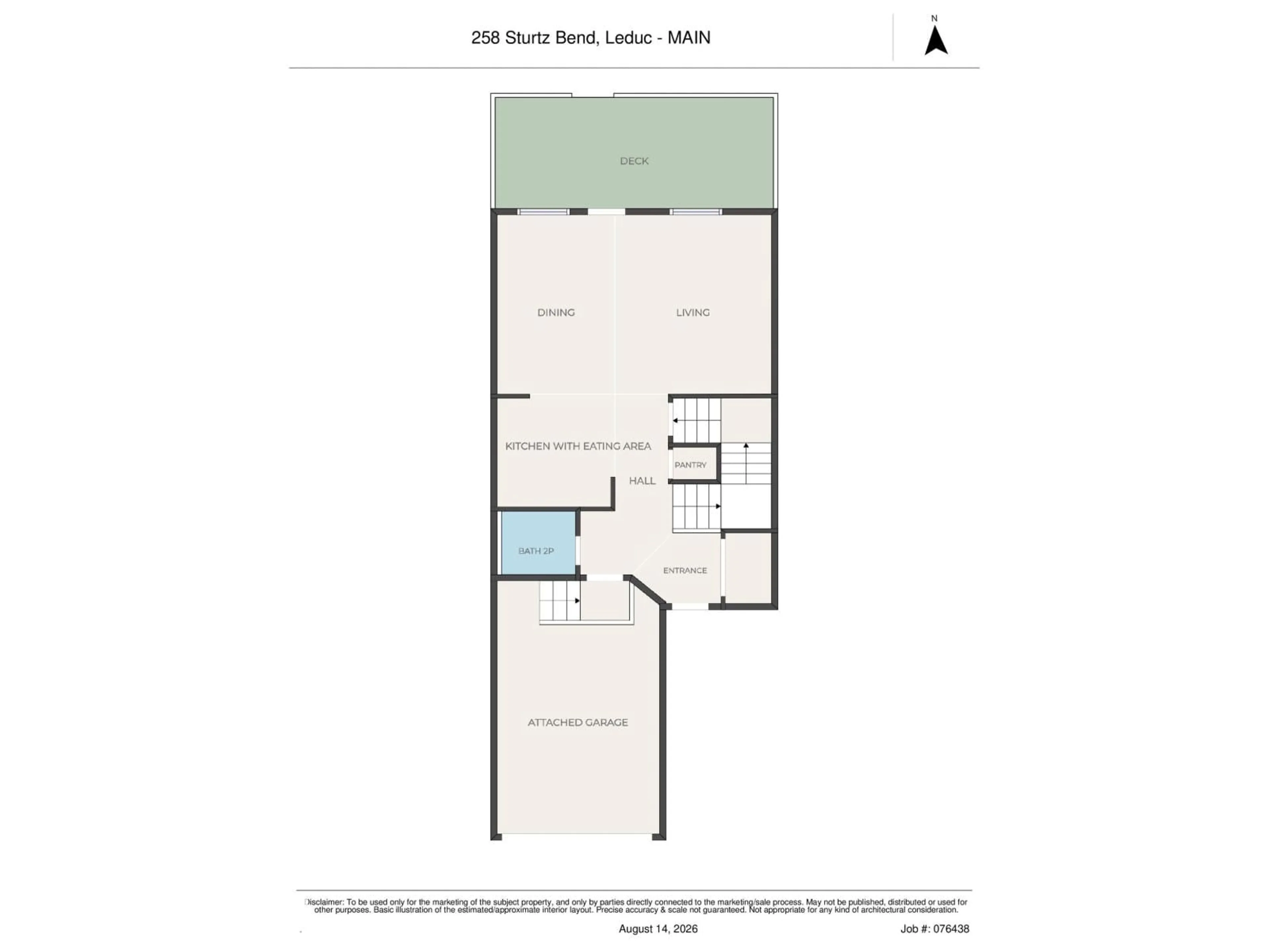 Floor plan for 258 STURTZ BN, Leduc Alberta T9E0X4