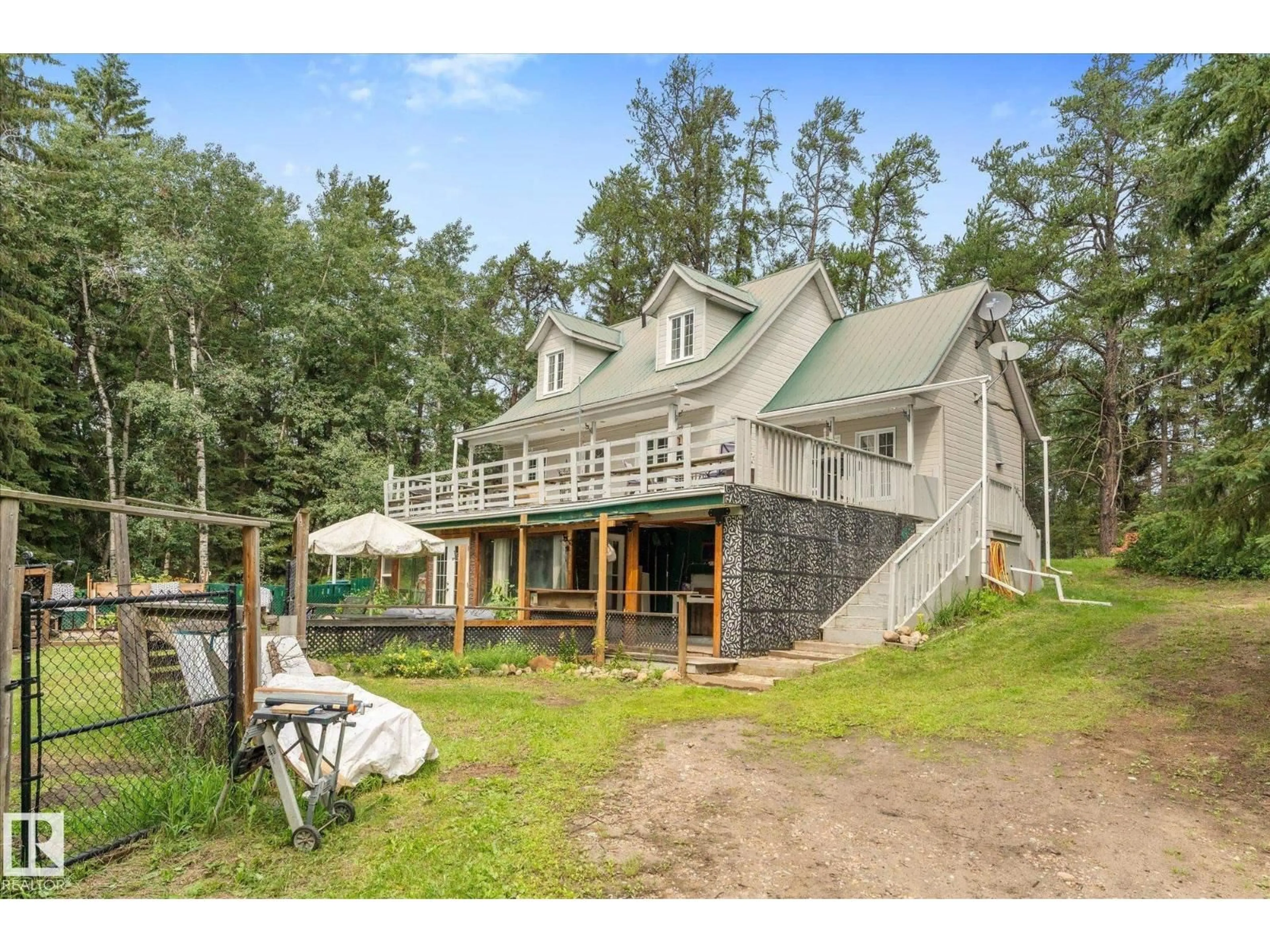 A pic from outside/outdoor area/front of a property/back of a property/a pic from drone, water/lake/river/ocean view for 2 - 59031 RANGE RD 232, Rural Thorhild County Alberta T0A2W0