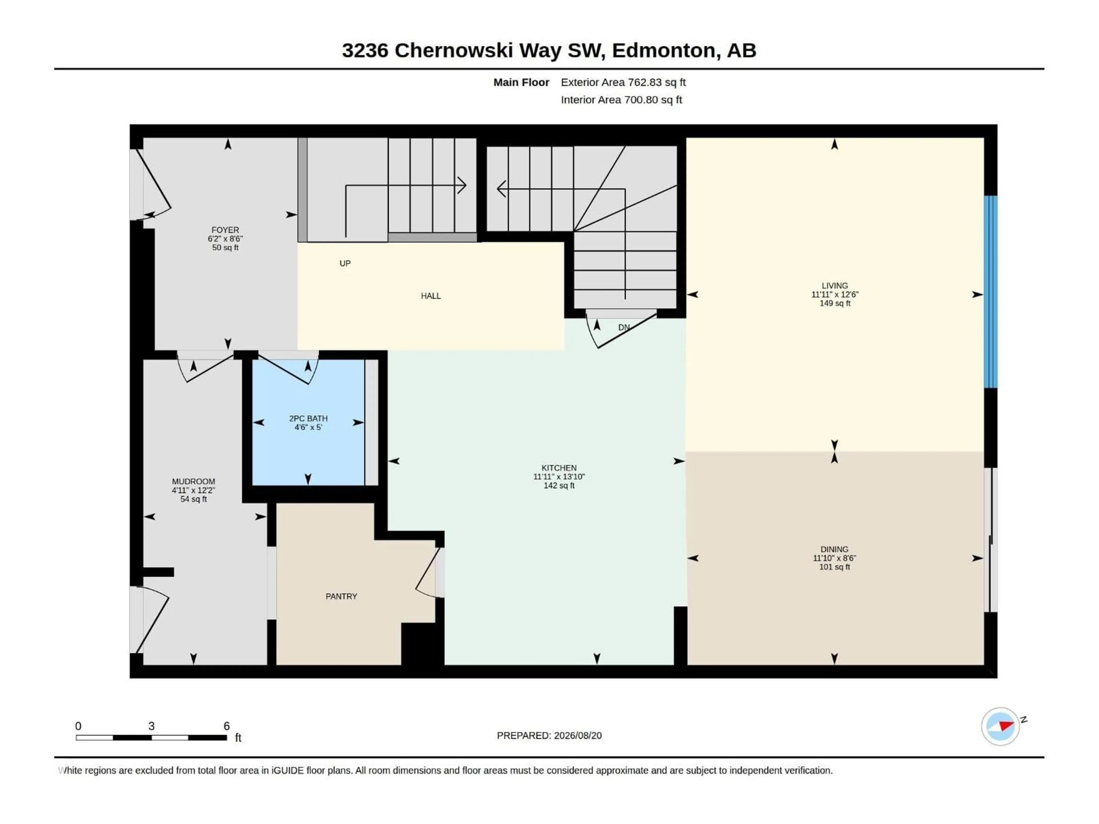 Floor plan for 3236 CHERNOWSKI WY, Edmonton Alberta T6W5H2
