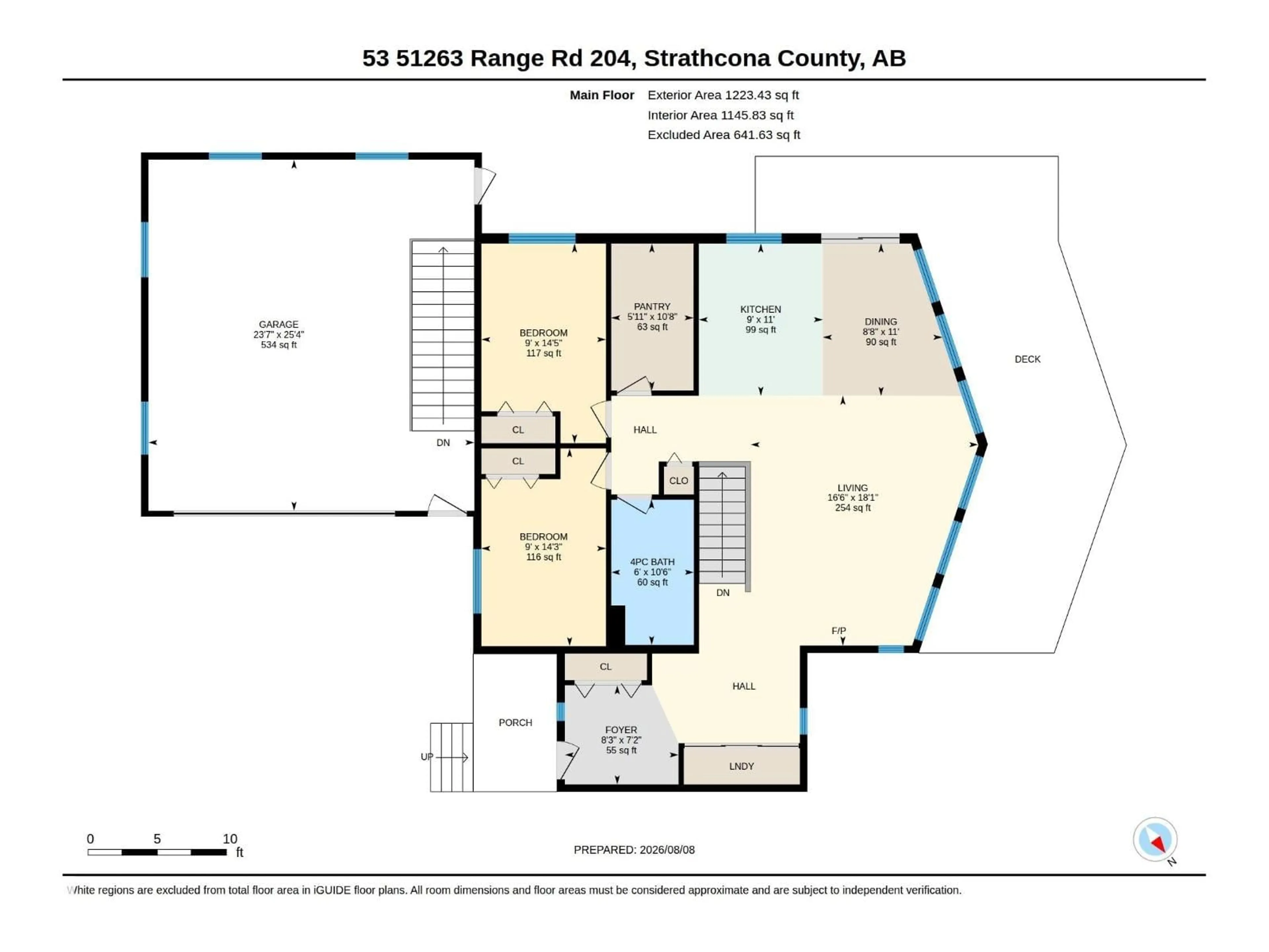Floor plan for 53 - 53 RGE ROAD 204 RGE ROAD, Rural Strathcona County Alberta T8G1E9