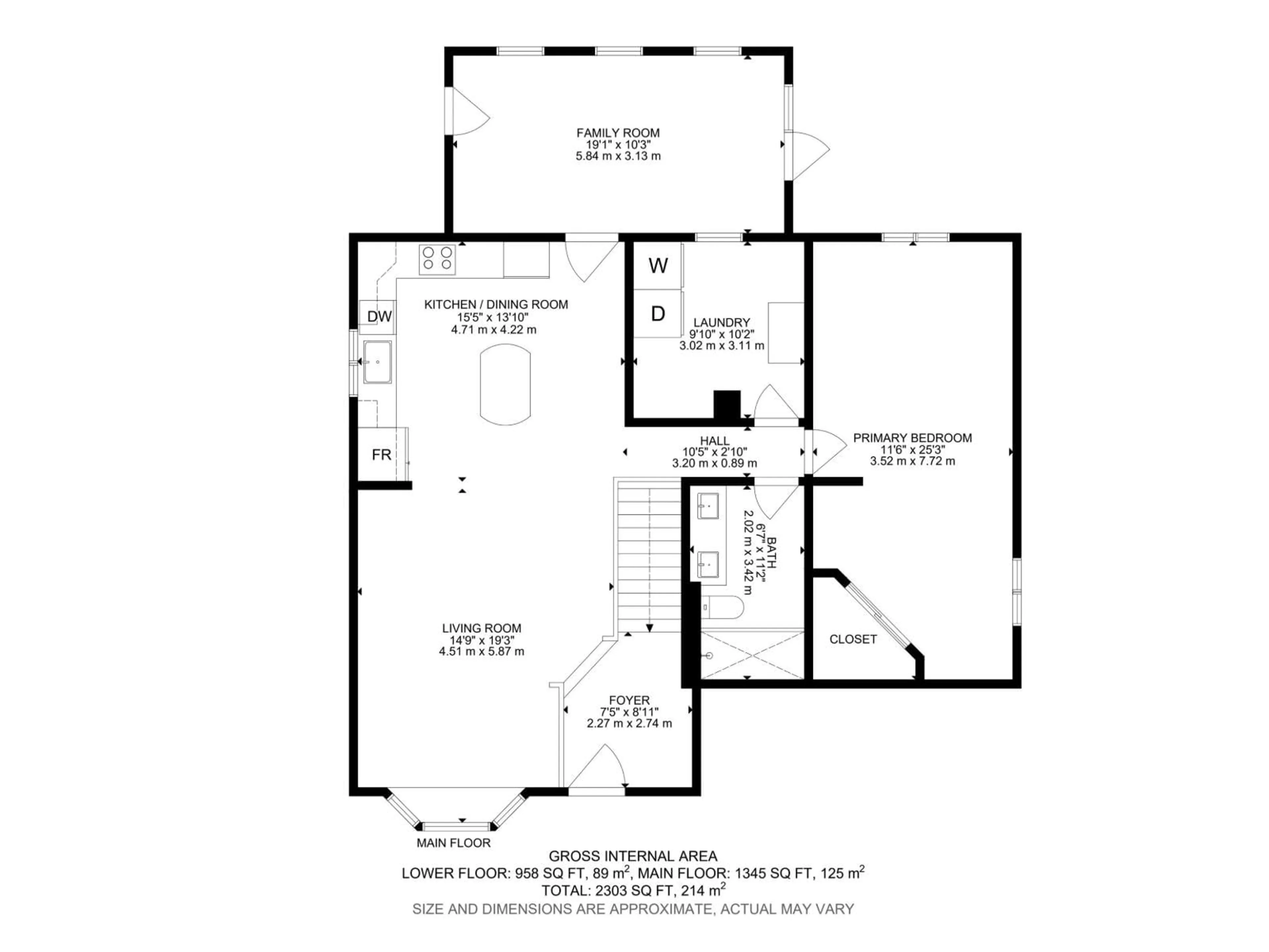 Floor plan for 5410 51 AV, Bruderheim Alberta T0B0S0