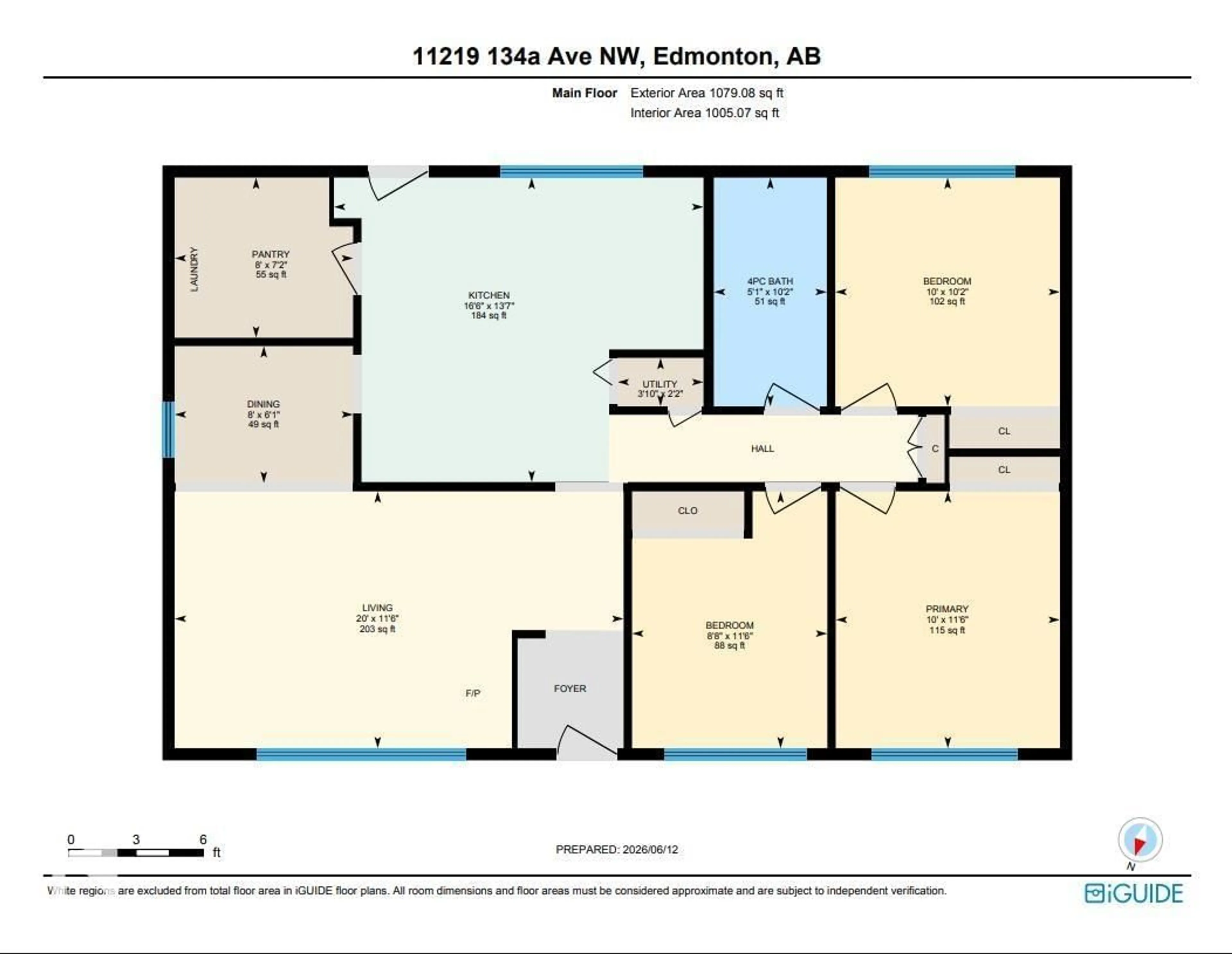 Floor plan for NW - 11219 134A AV, Edmonton Alberta T5E1M4