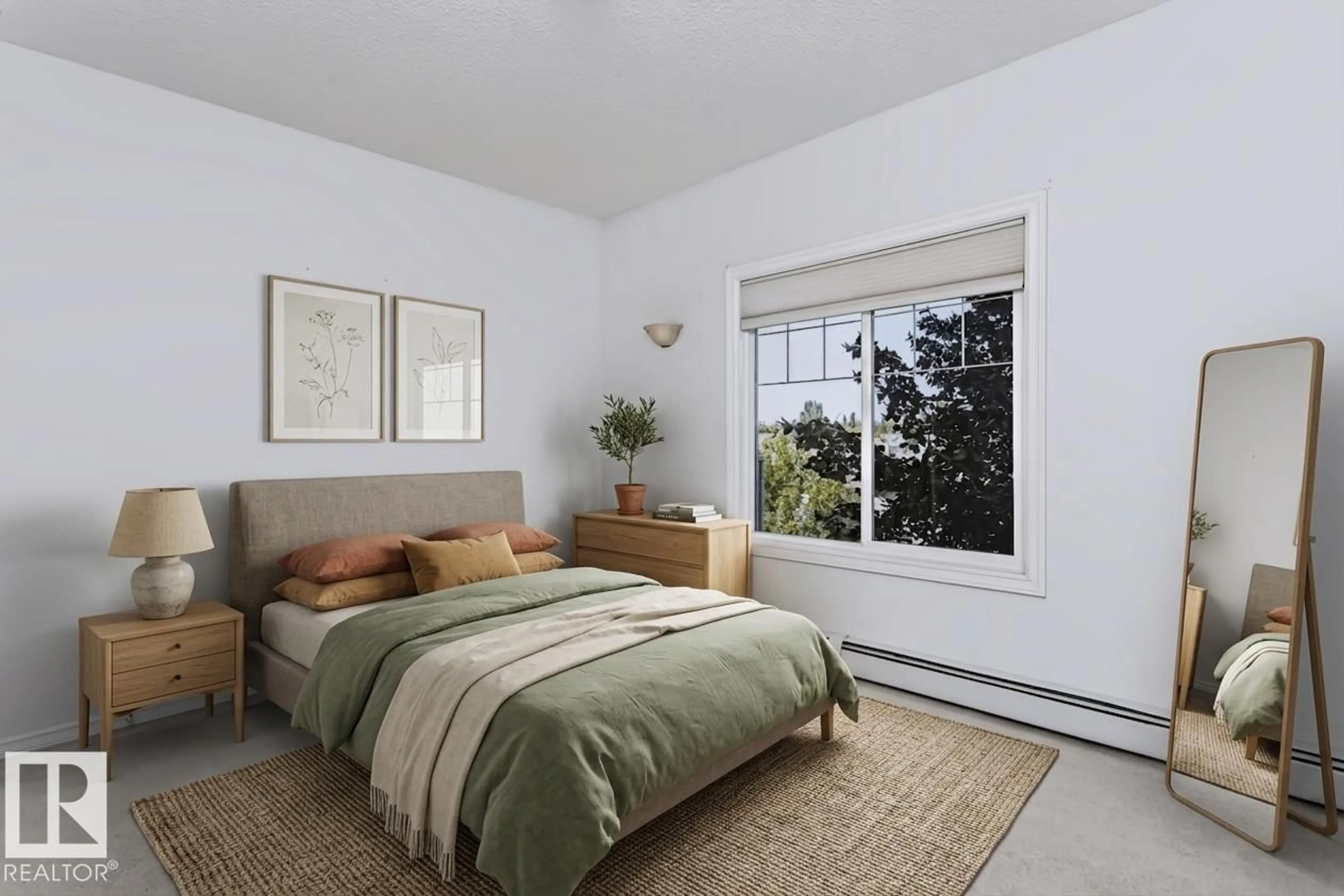 Bedroom with bed, unknown for #341 - 263 MACEWAN RD, Edmonton Alberta T6W0C4