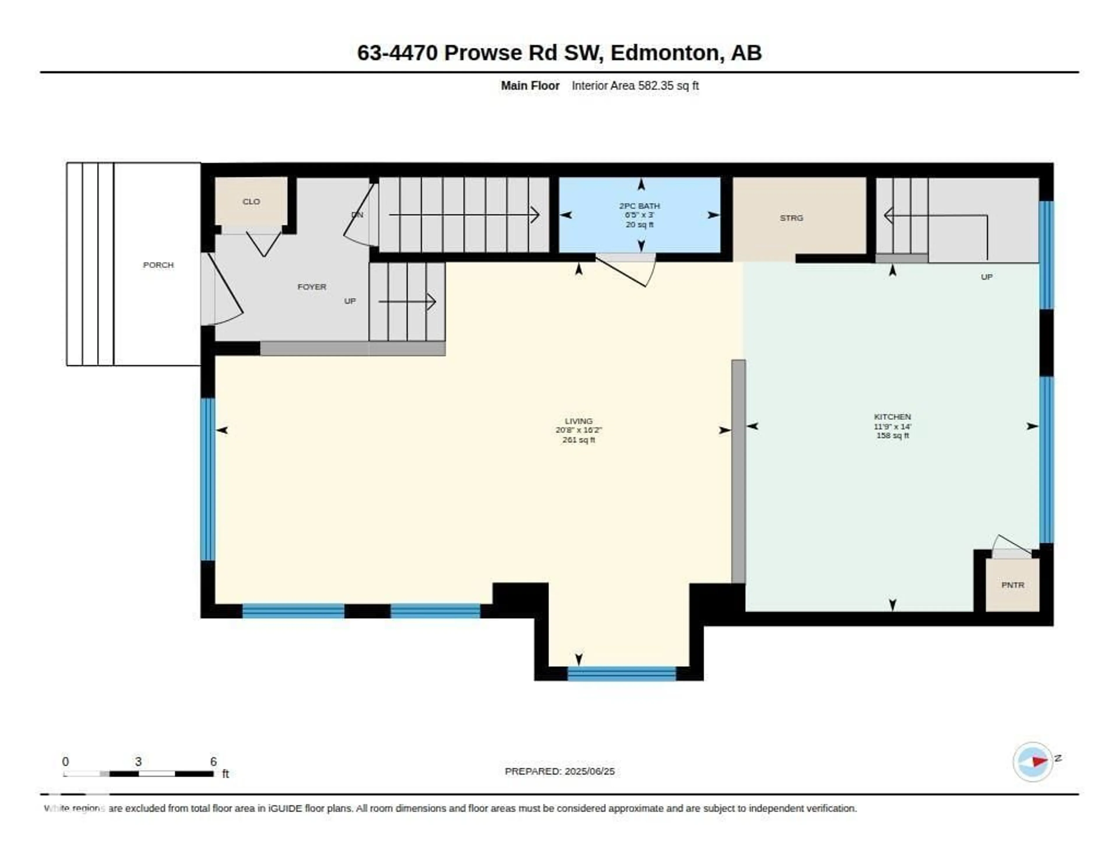 Floor plan for 4470 - 63 PROWSE RD, Edmonton Alberta T6W3R5