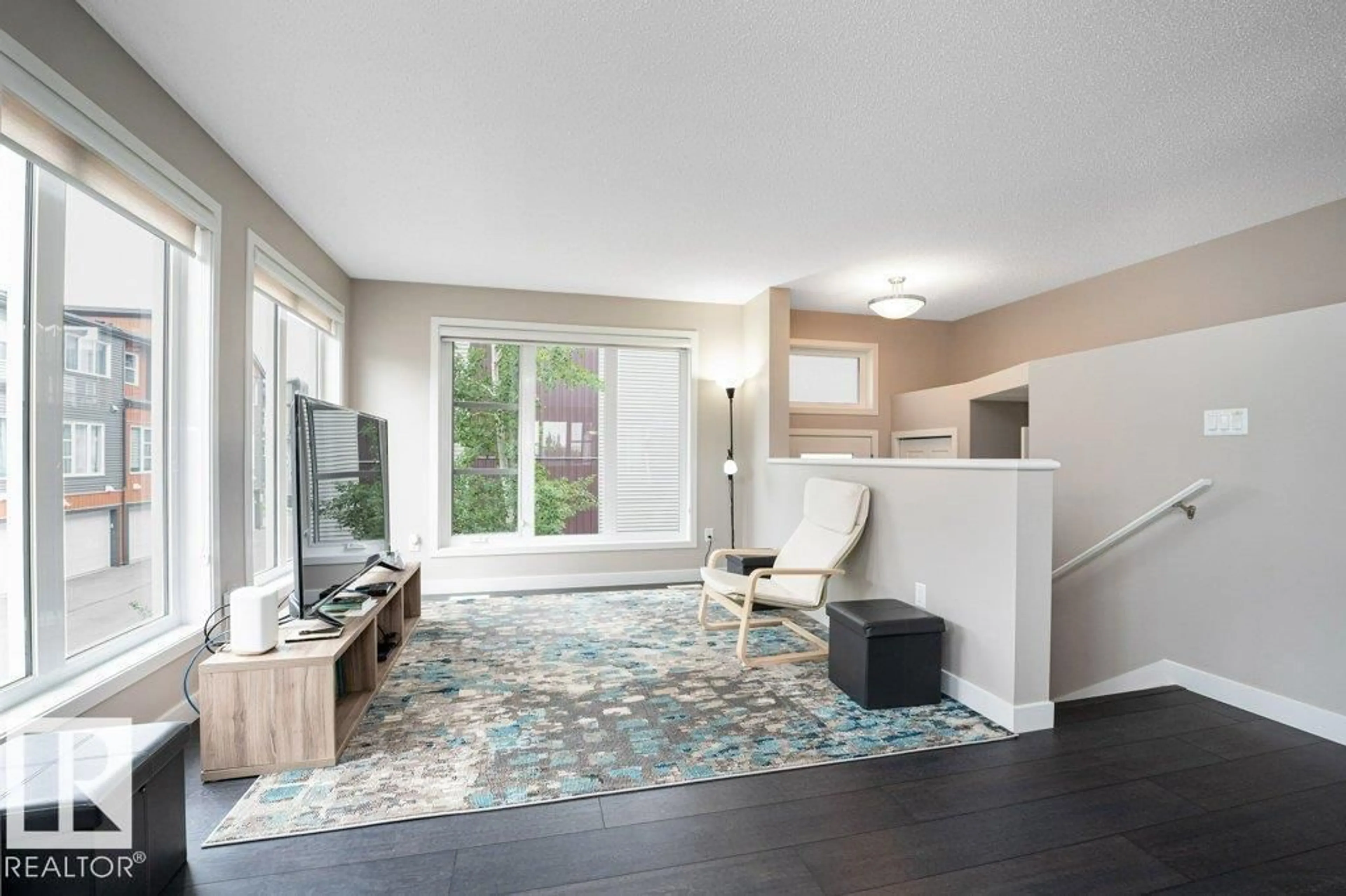 Living room with furniture, unknown for 4470 - 63 PROWSE RD, Edmonton Alberta T6W3R5