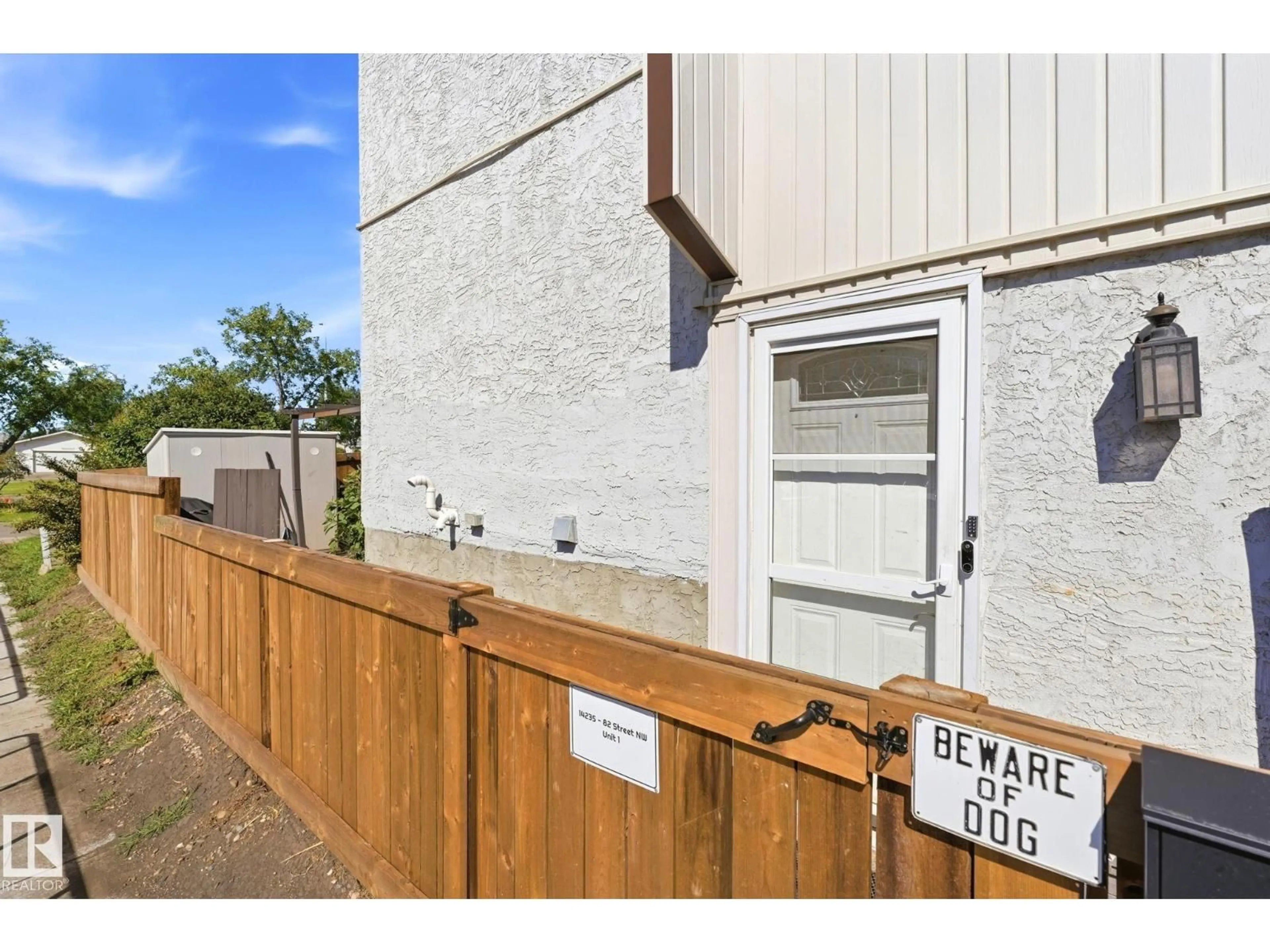 A pic from outside/outdoor area/front of a property/back of a property/a pic from drone, street for 14235 82 ST, Edmonton Alberta T5E2V7