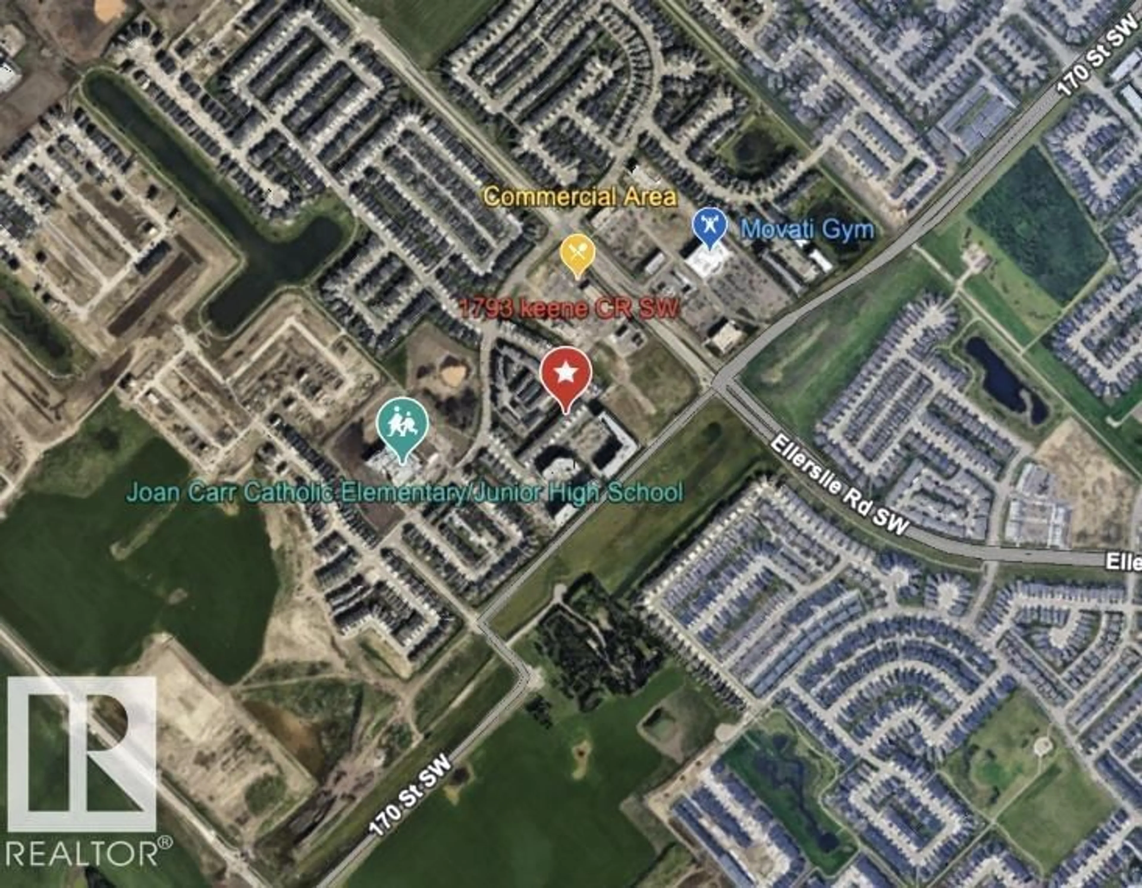 Picture of a map for SW - 1793 KEENE CR, Edmonton Alberta T6W3W3