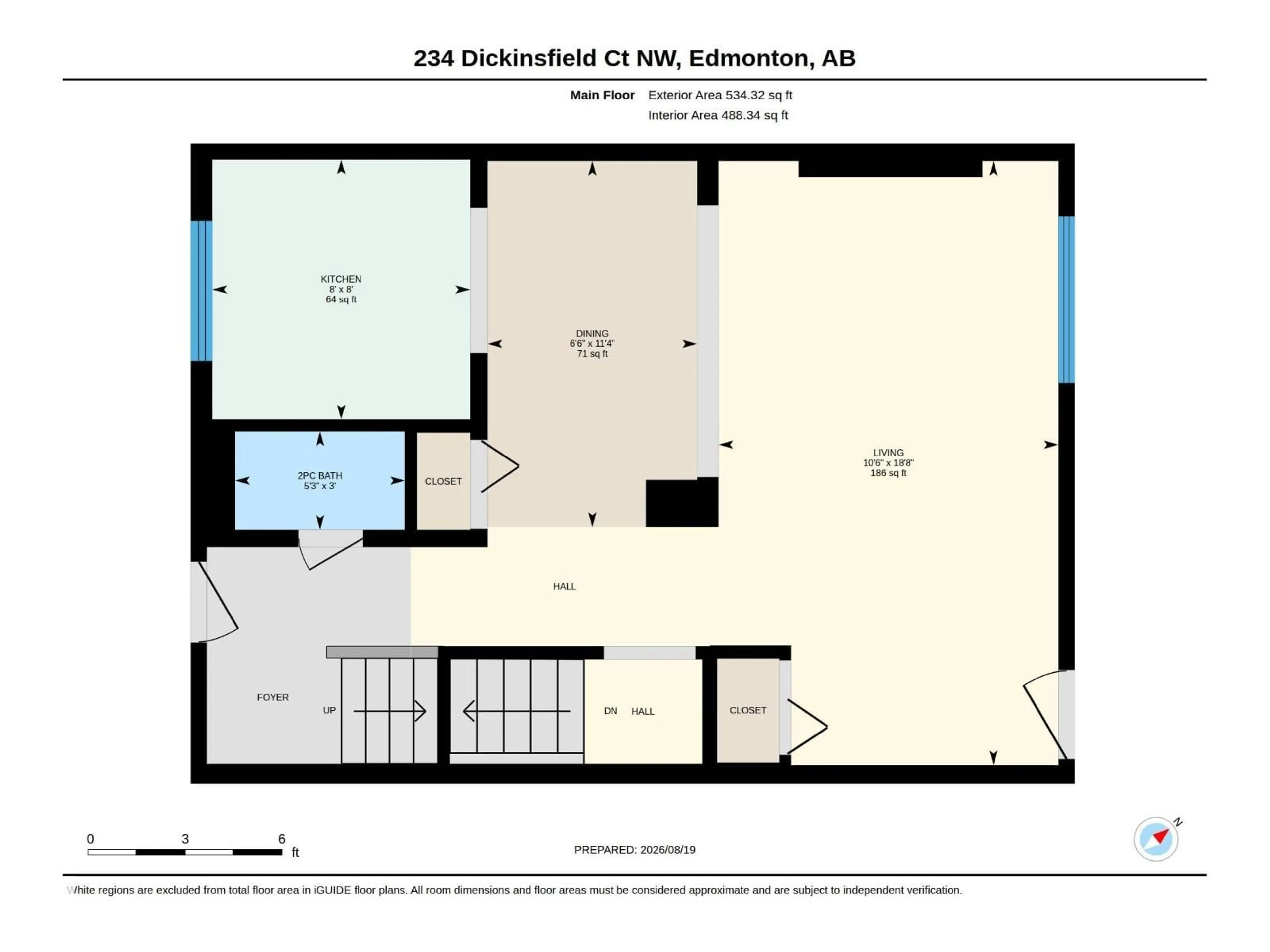 Floor plan for 234 DICKINSFIELD CO, Edmonton Alberta T5E5V8