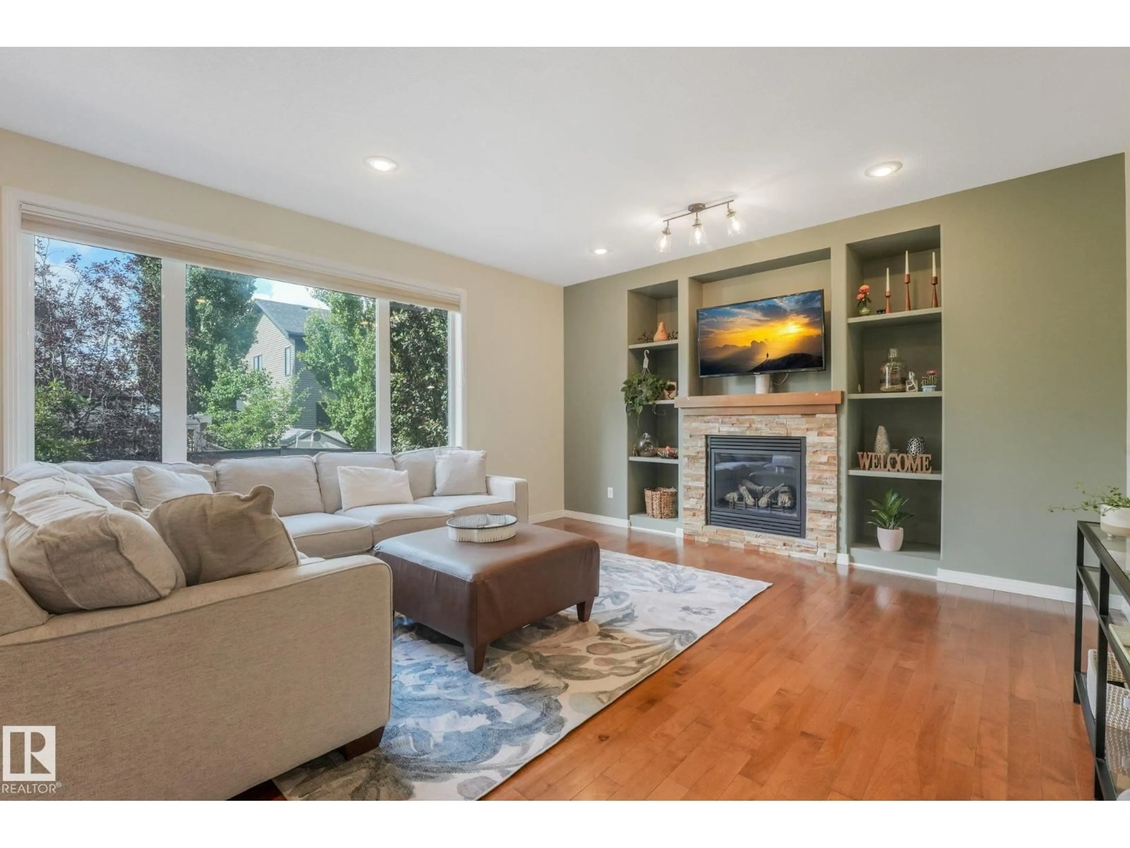 Living room with furniture, unknown for 13 DILLON BA, Spruce Grove Alberta T7X0E5