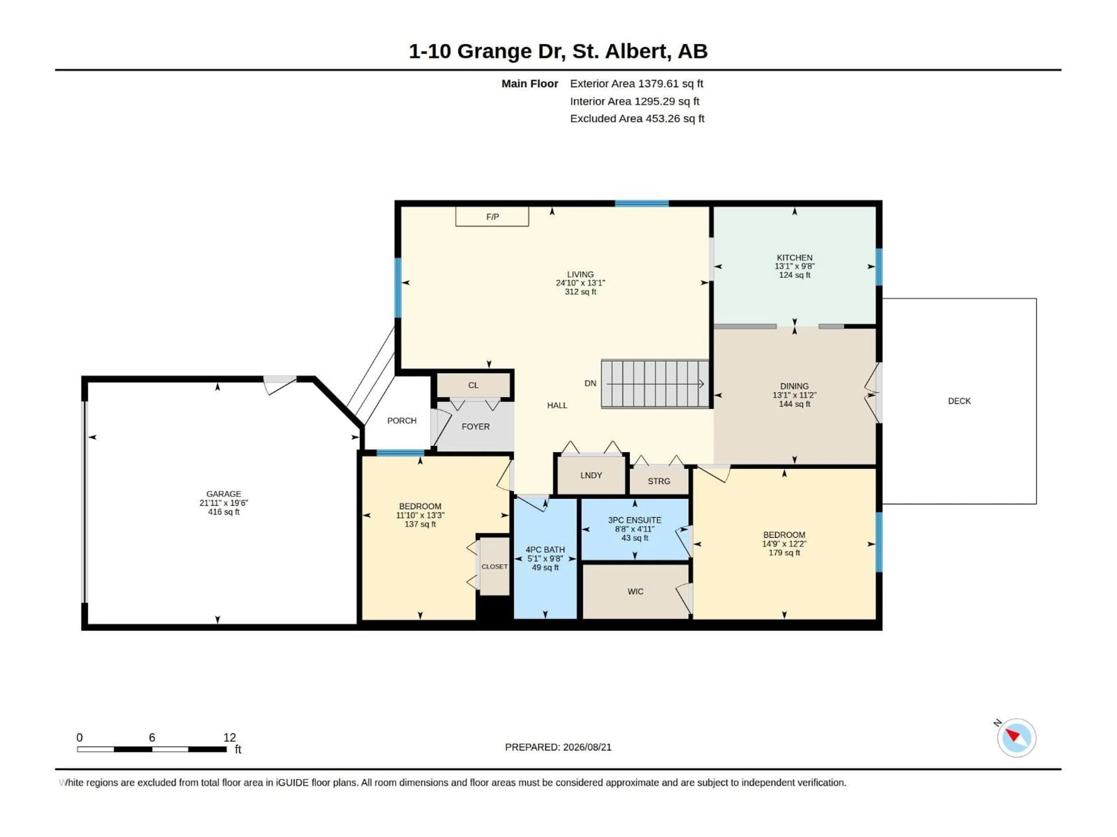 Floor plan for 10 GRANGE DR, St. Albert Alberta T8N5Z2