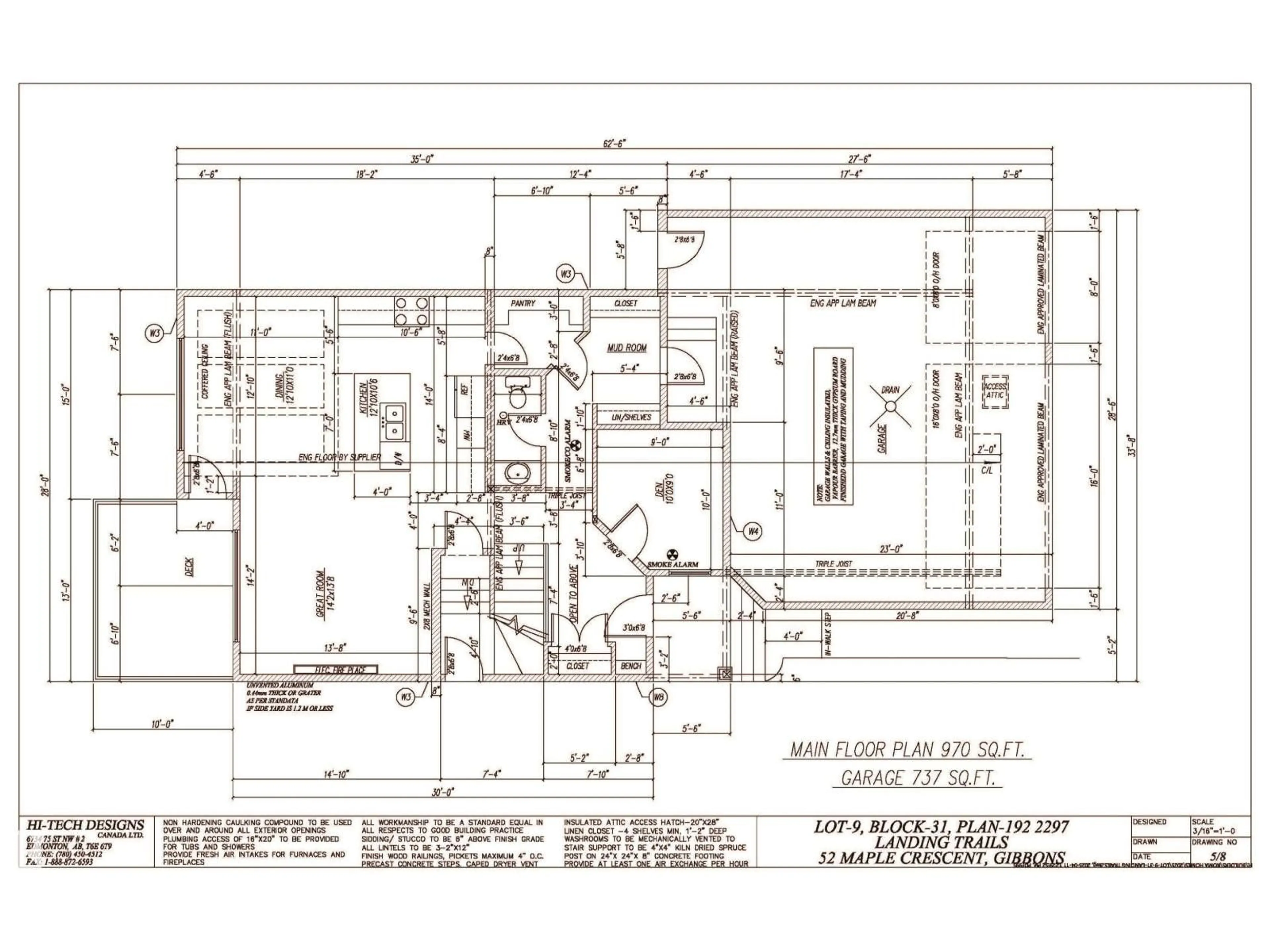 Floor plan for SE - 52 MAPLE CR, Gibbons Alberta T0A1N0
