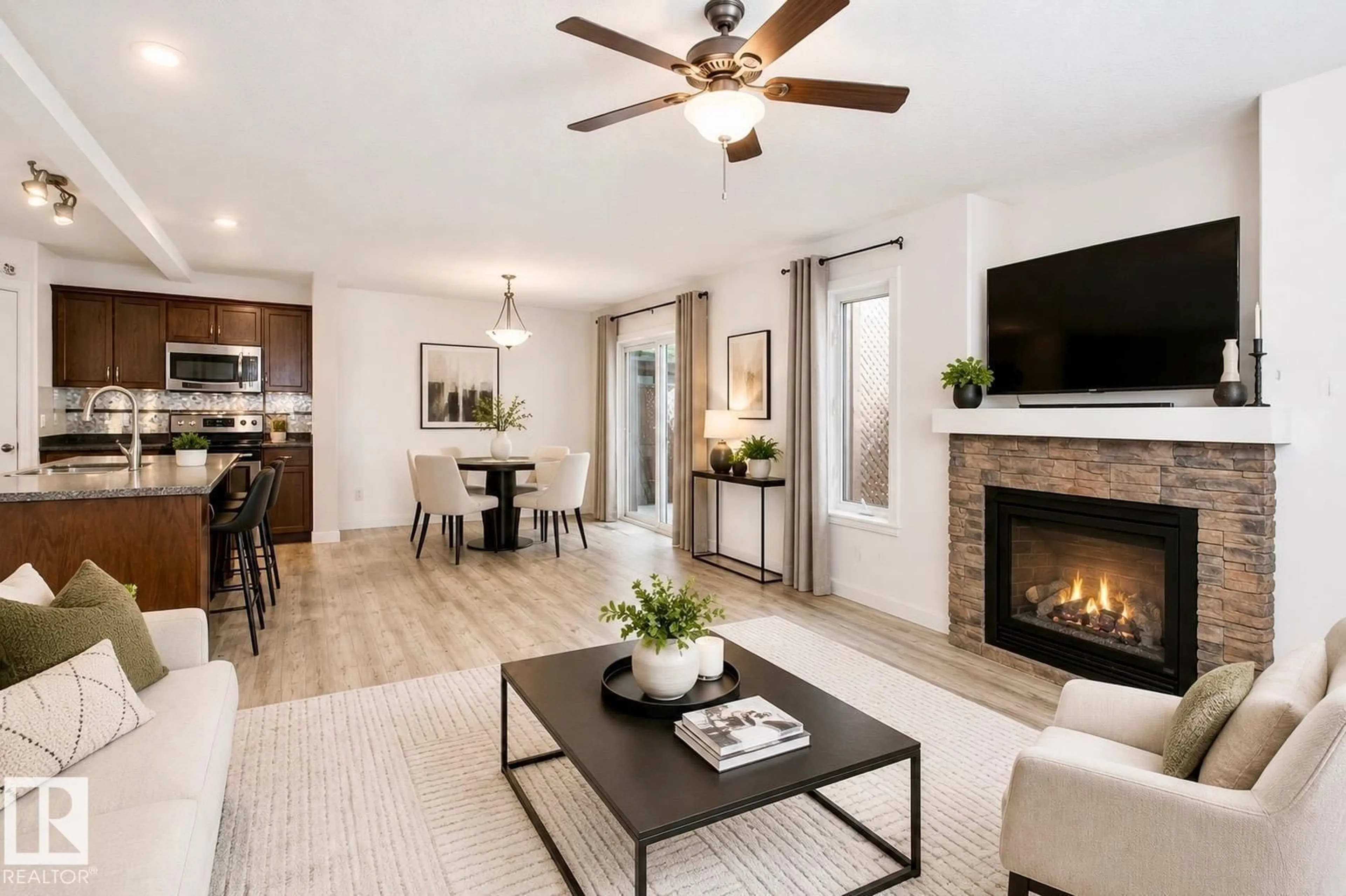 Living room with furniture, unknown for 4120 50 ST, Gibbons Alberta T0A1N0
