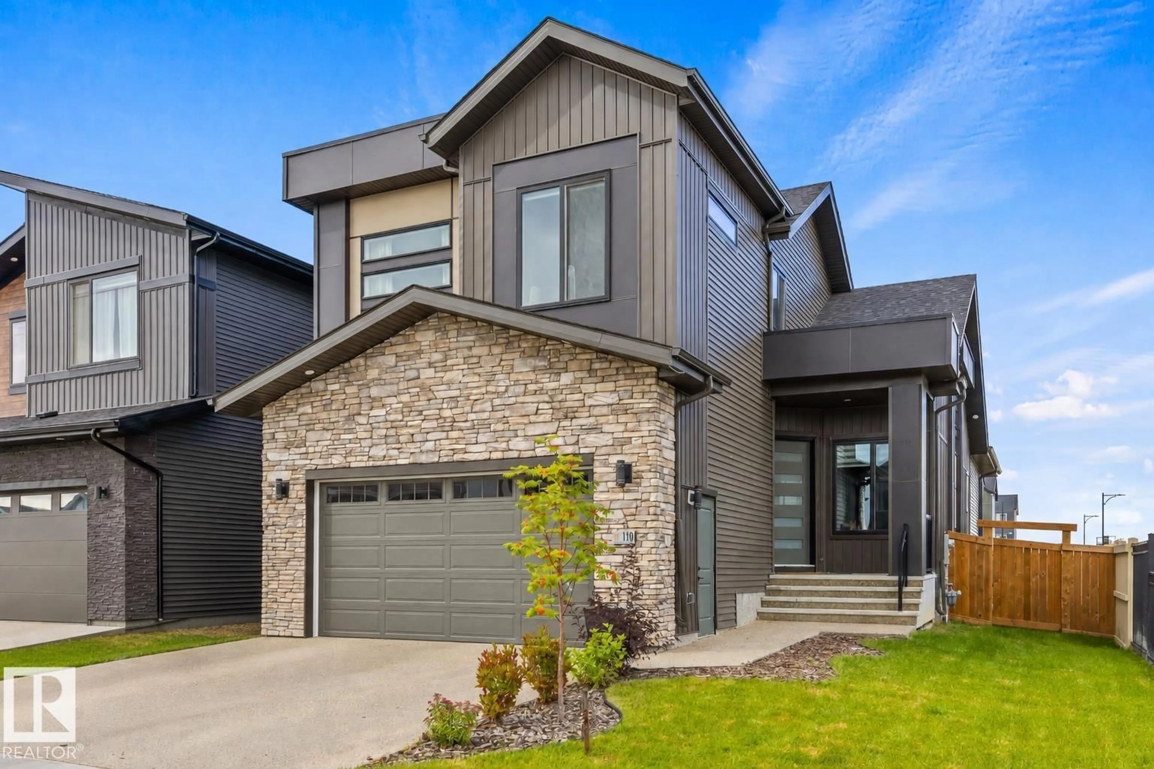 Home with brick exterior material, street for 110 EDGEFIELD WY, St. Albert Alberta T8N8A7