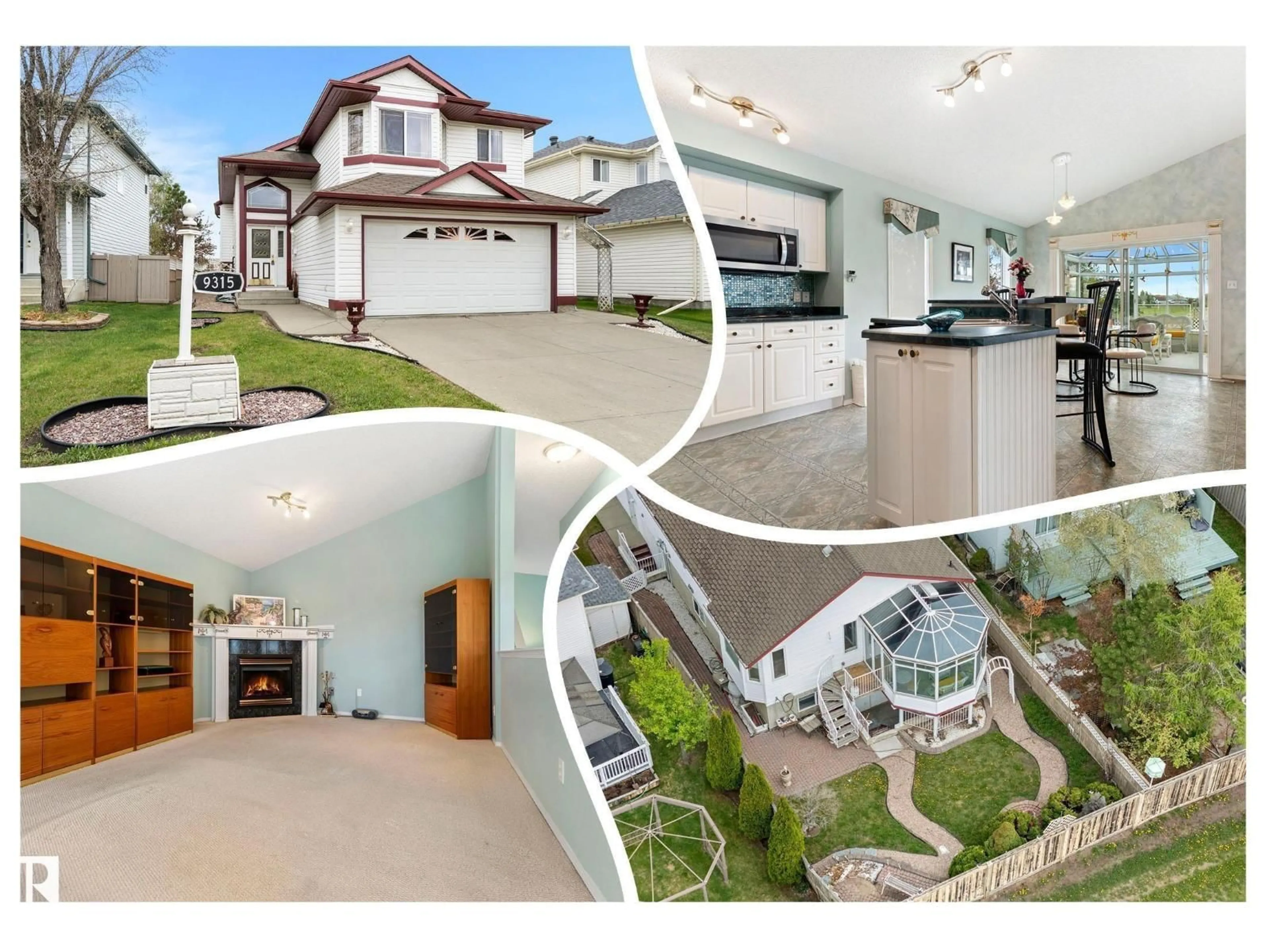 A pic from outside/outdoor area/front of a property/back of a property/a pic from drone, street for 9315 162 AV, Edmonton Alberta T5Z3N2