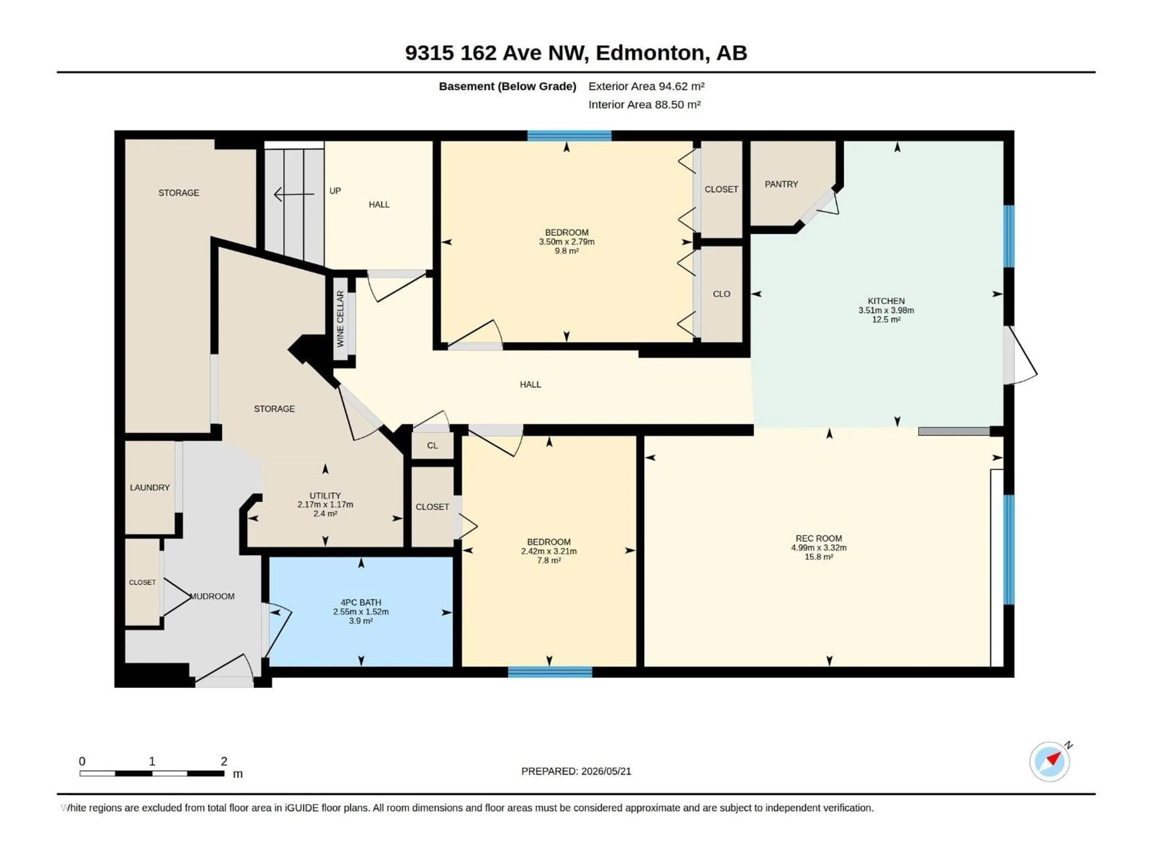 Floor plan for 9315 162 AV, Edmonton Alberta T5Z3N2