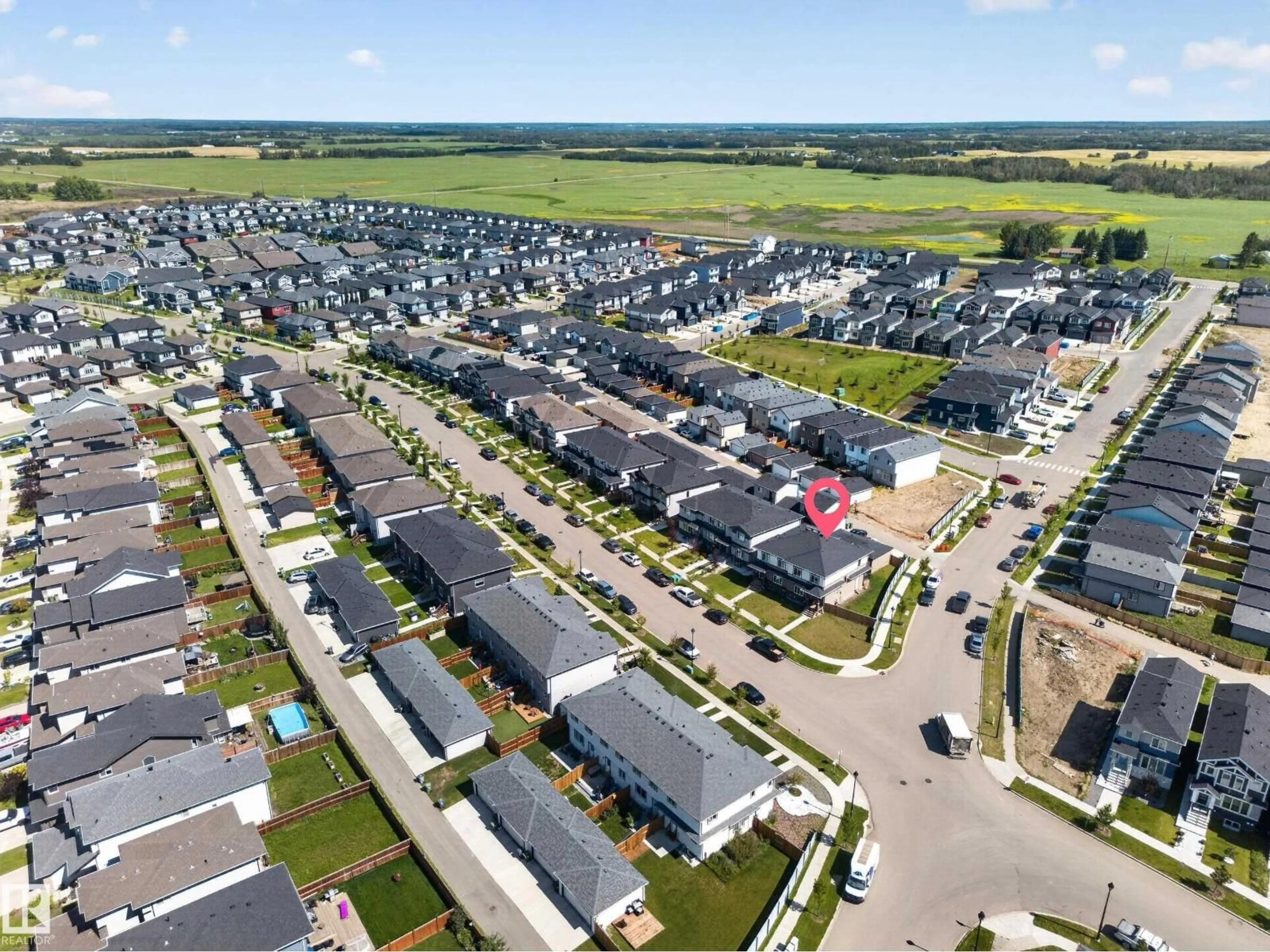 A pic from outside/outdoor area/front of a property/back of a property/a pic from drone, street for 4301 38 ST, Beaumont Alberta T4X2Y3