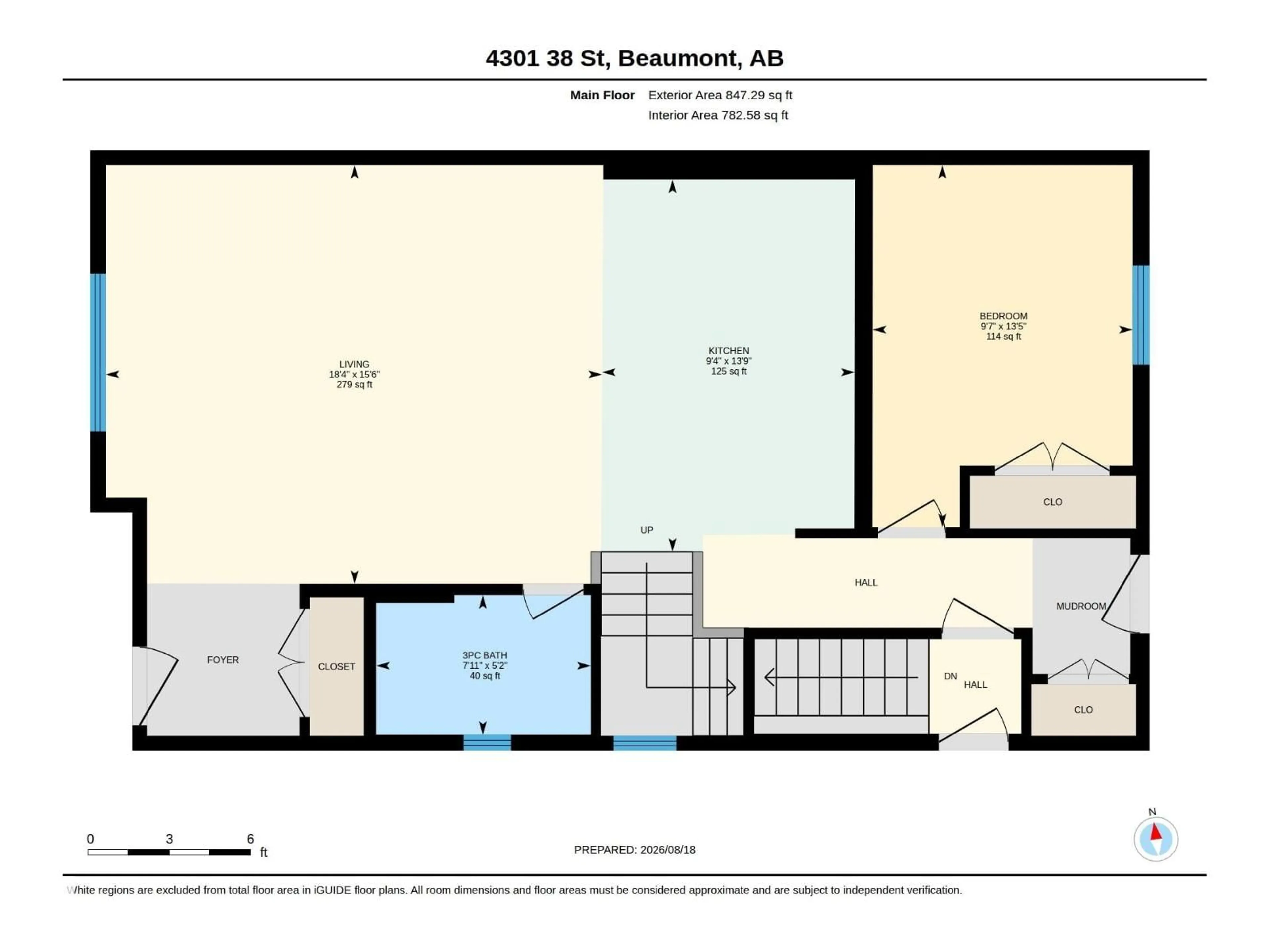 Floor plan for 4301 38 ST, Beaumont Alberta T4X2Y3