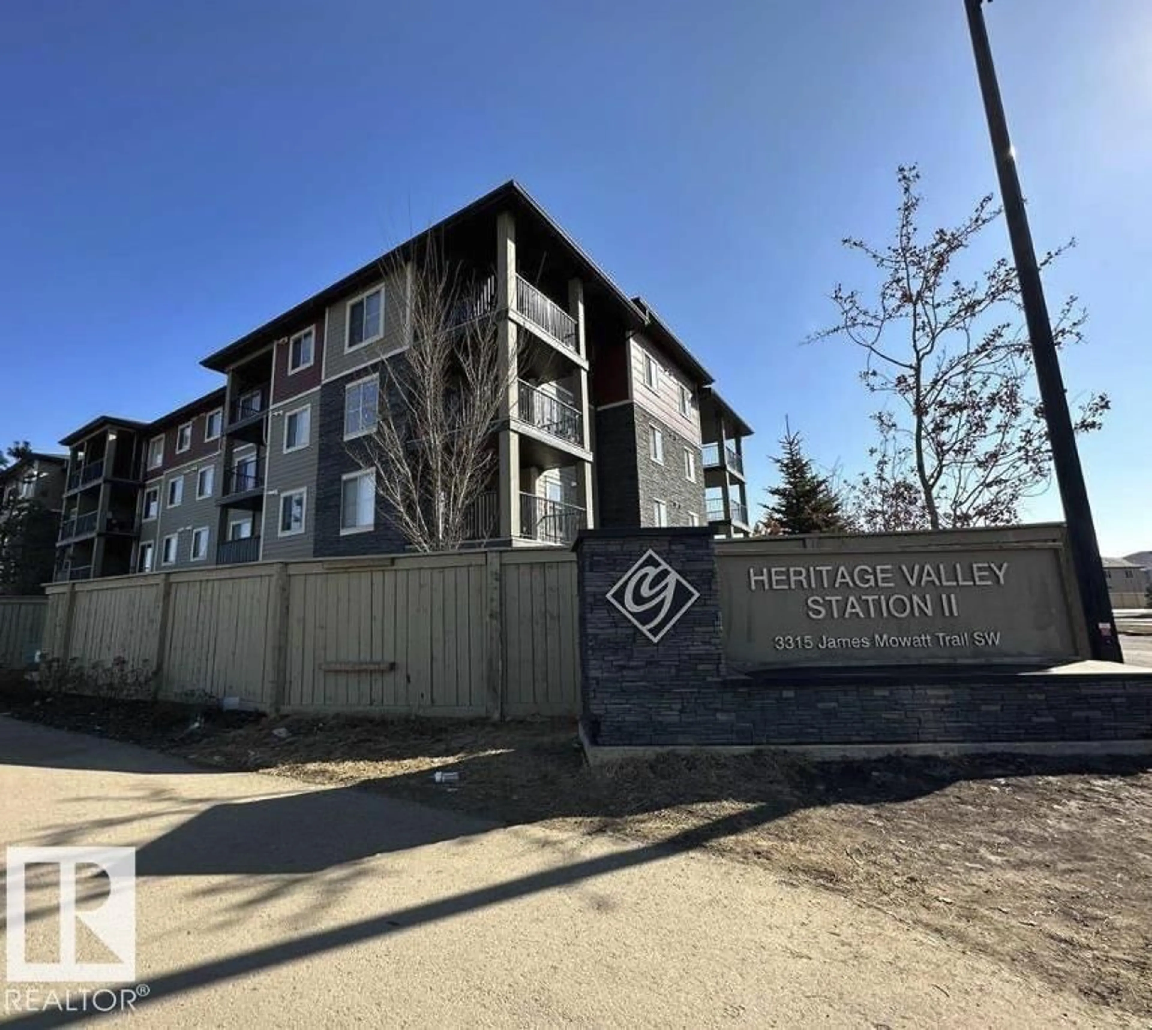 A pic from outside/outdoor area/front of a property/back of a property/a pic from drone, unknown for 421 - 3315 JAMES MOWATT TR, Edmonton Alberta T6W3L9