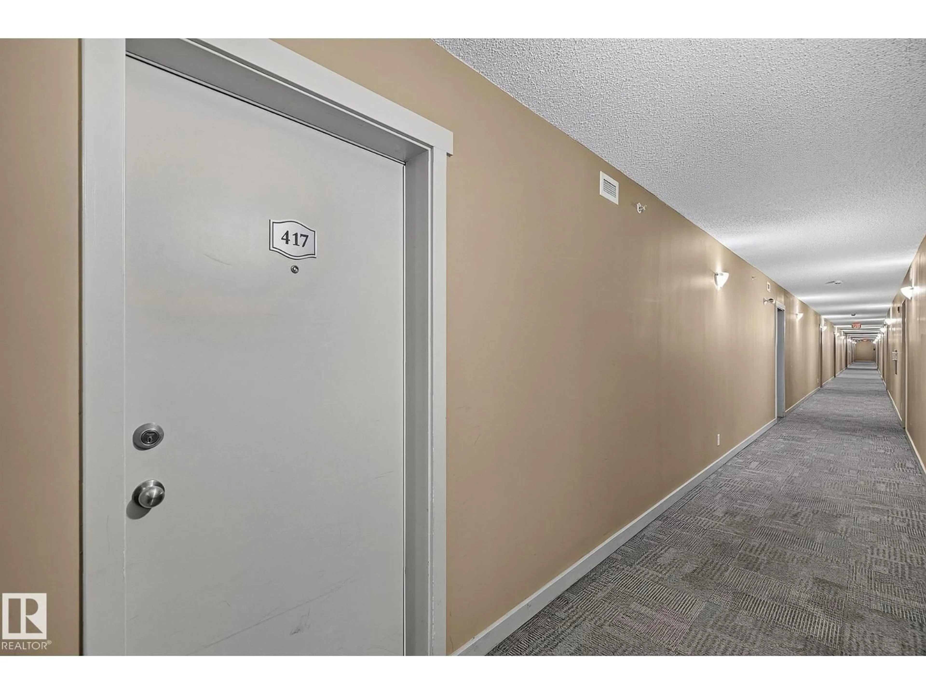 Indoor foyer for #417 - 12045 22 AV, Edmonton Alberta T6W2Y2