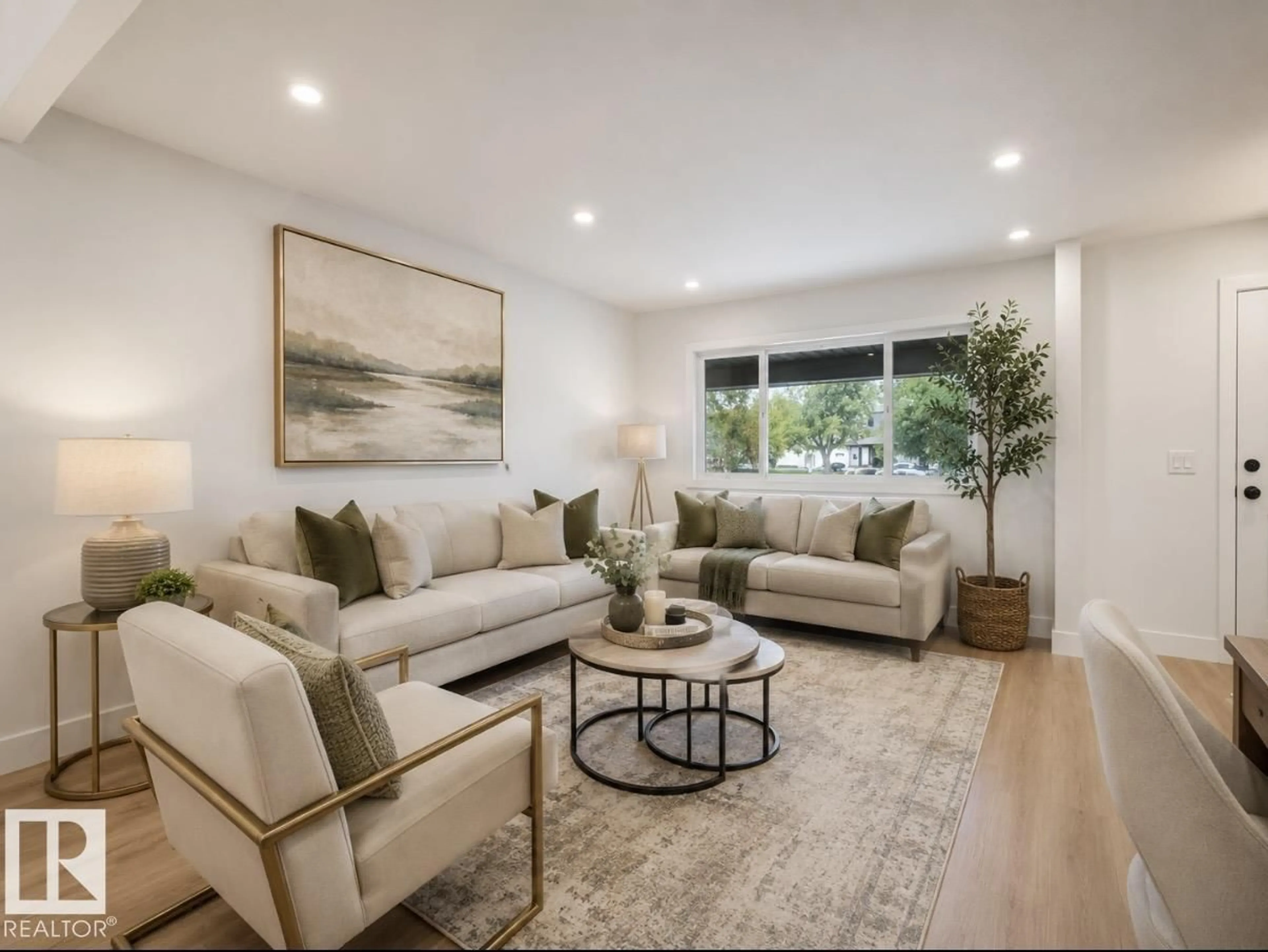 Living room with furniture, unknown for 10 13833 30 ST NW, Edmonton Alberta T5Y2B2