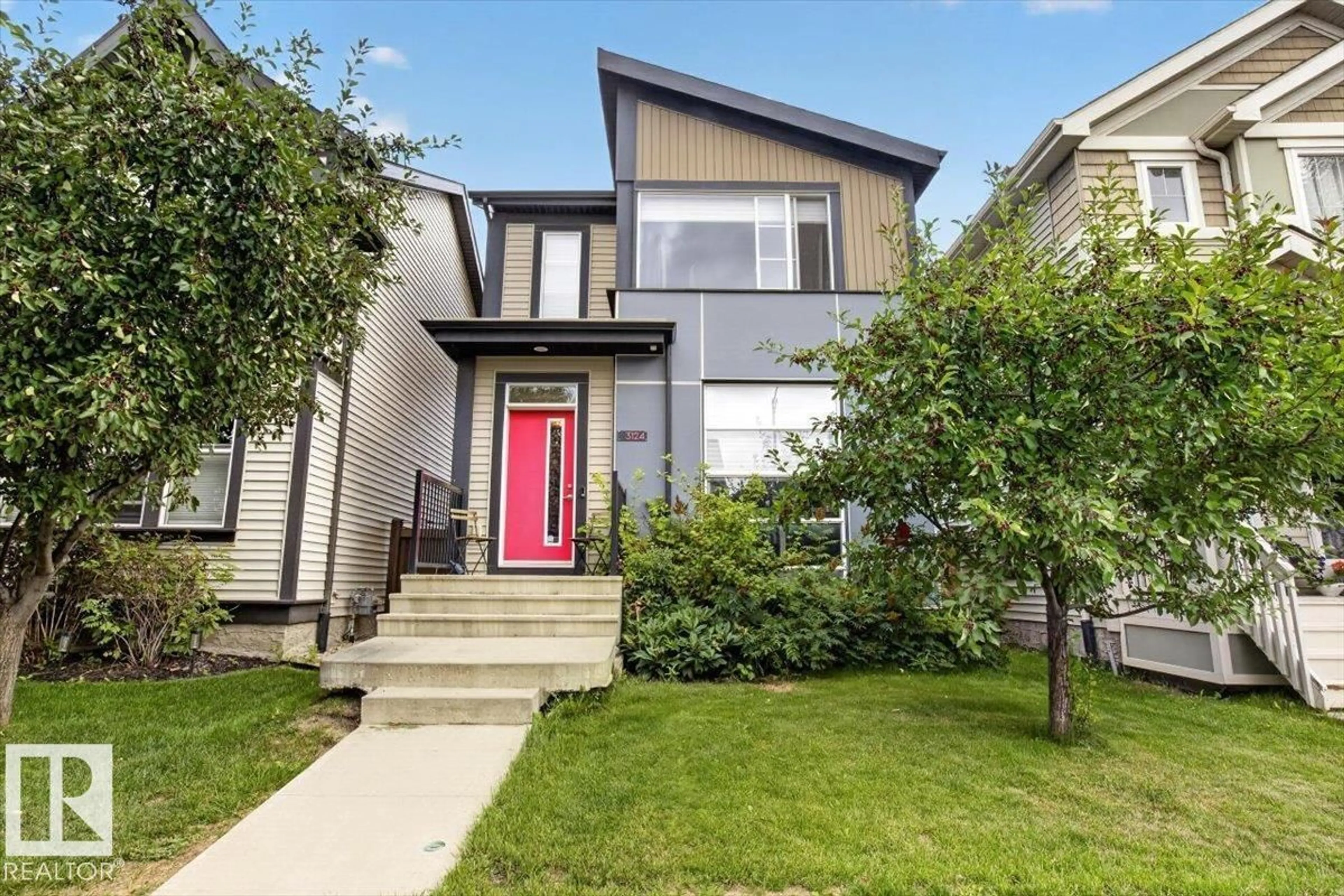 Home with vinyl exterior material, street for 3124 PAISLEY RD, Edmonton Alberta T6W2W8