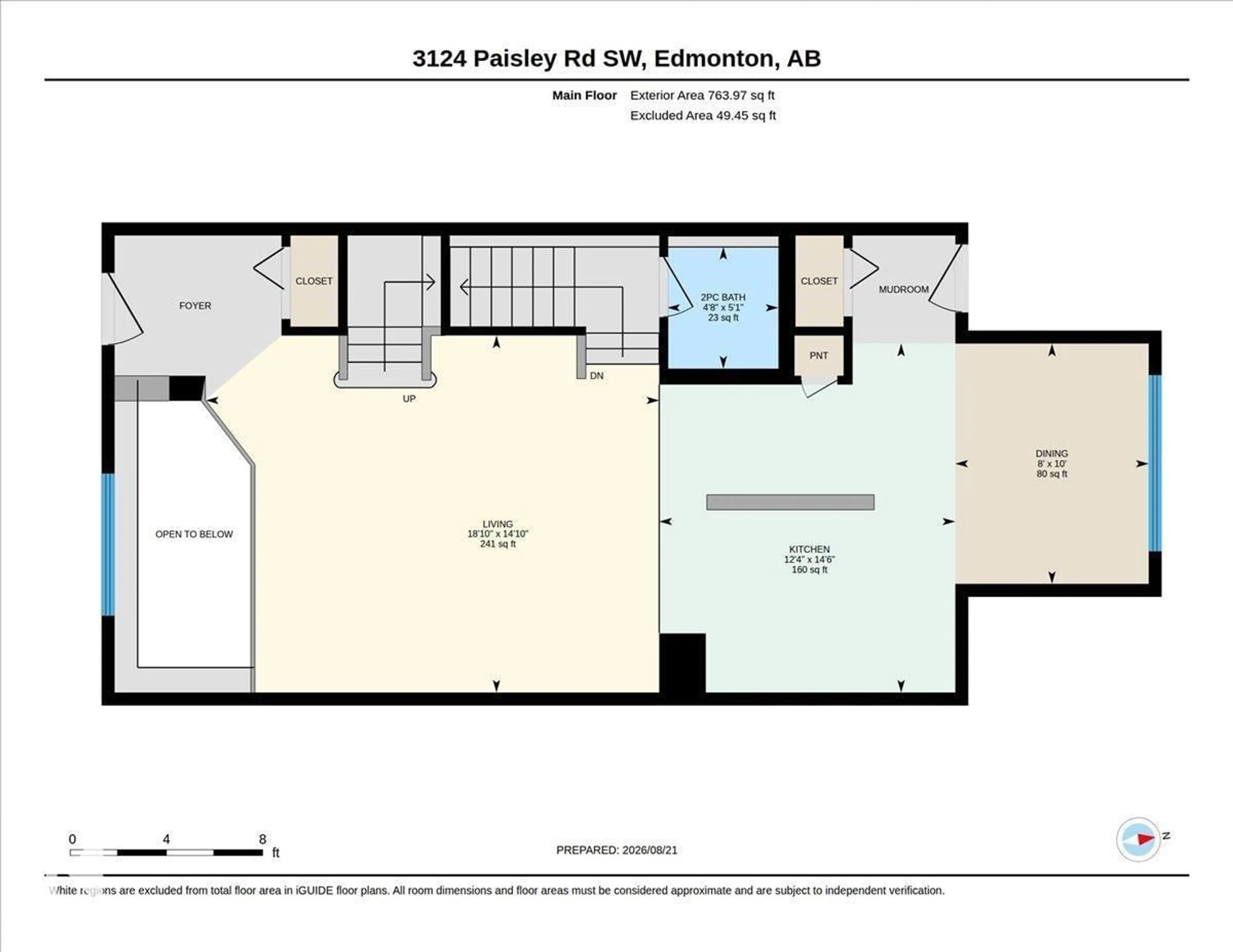 Floor plan for 3124 PAISLEY RD, Edmonton Alberta T6W2W8