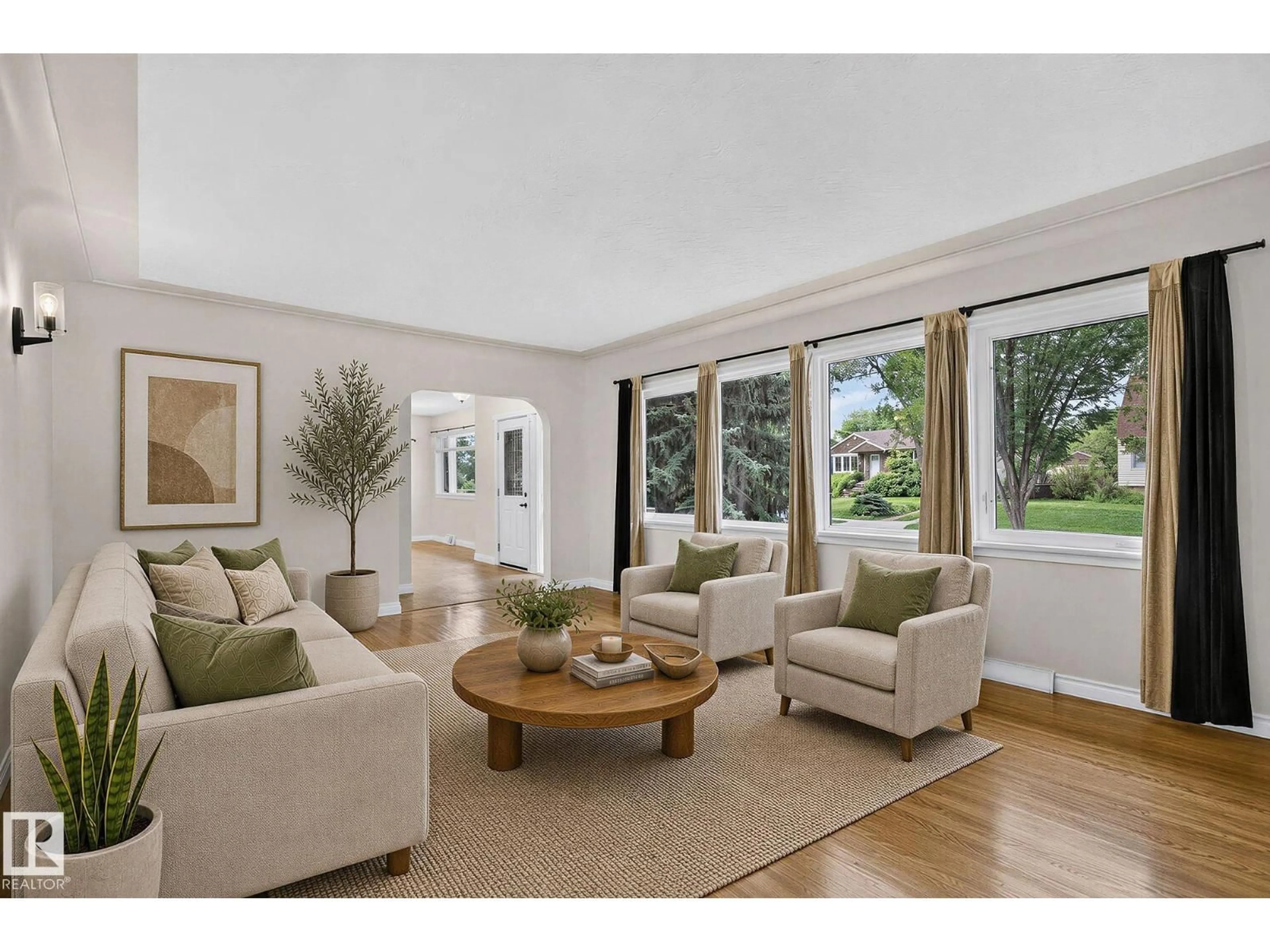 Living room with furniture, unknown for 11555 136 STREET, Edmonton Alberta T5M1M4