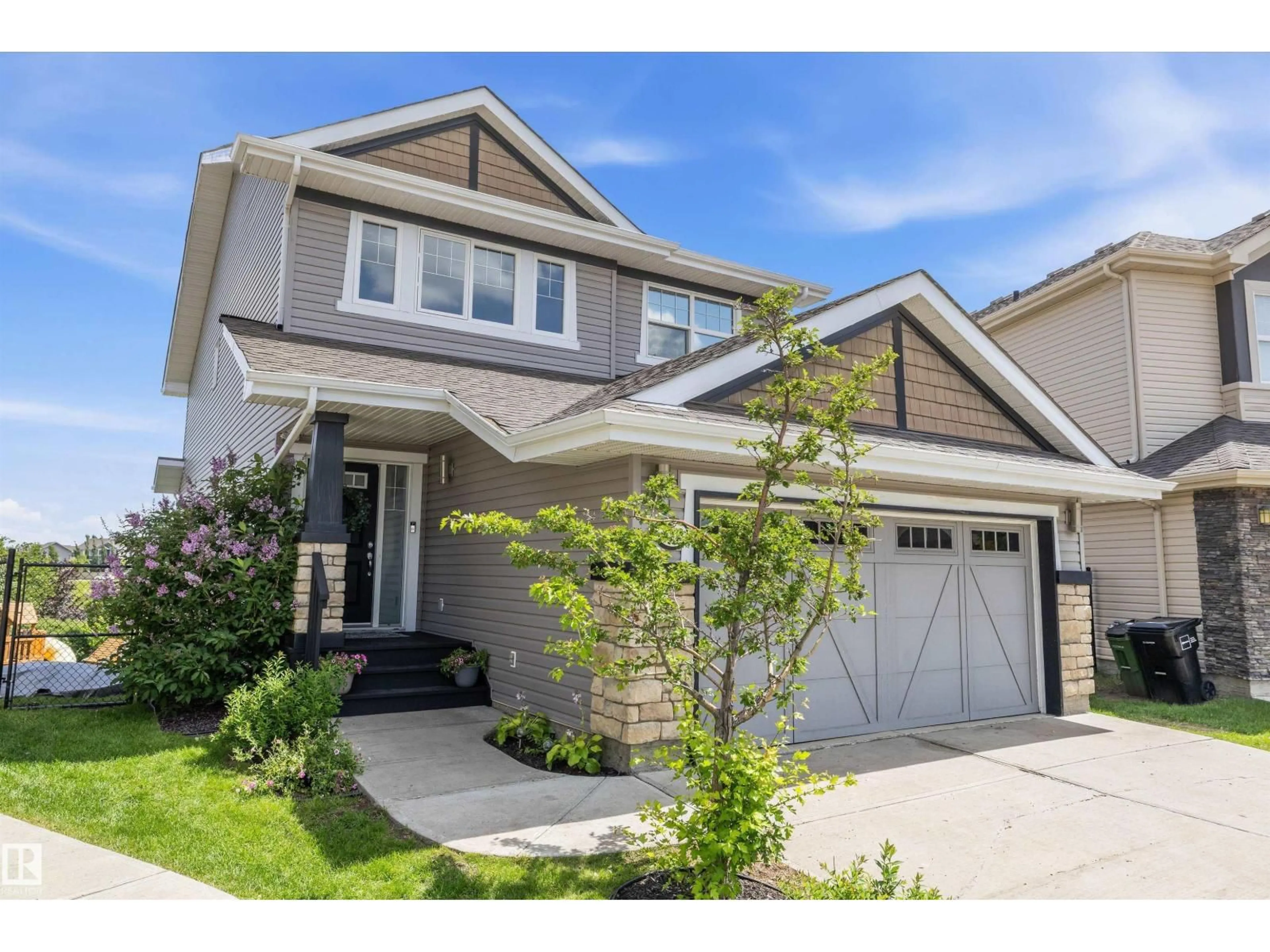Home with vinyl exterior material, street for 3332 CUTLER CR, Edmonton Alberta T6W2N4