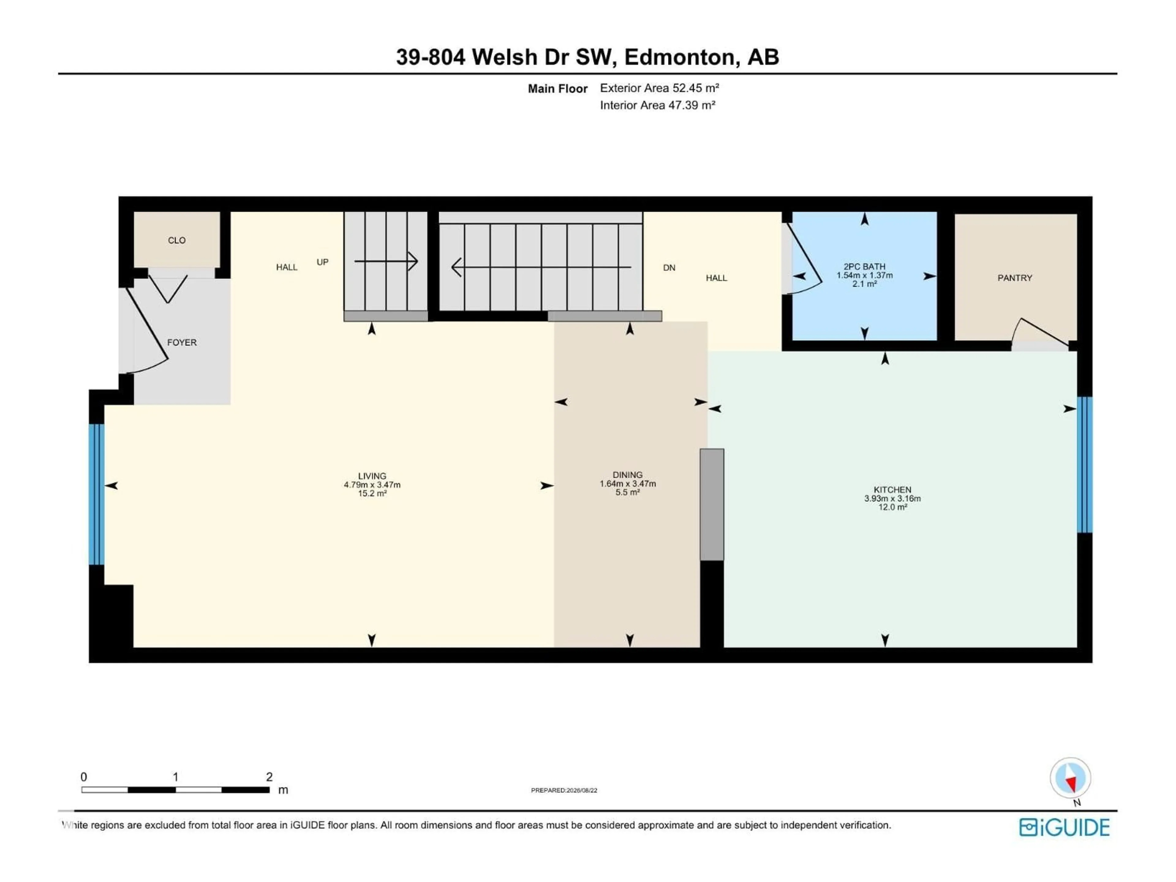 Floor plan for 804 - 39 WELSH DR, Edmonton Alberta T6X1Y8