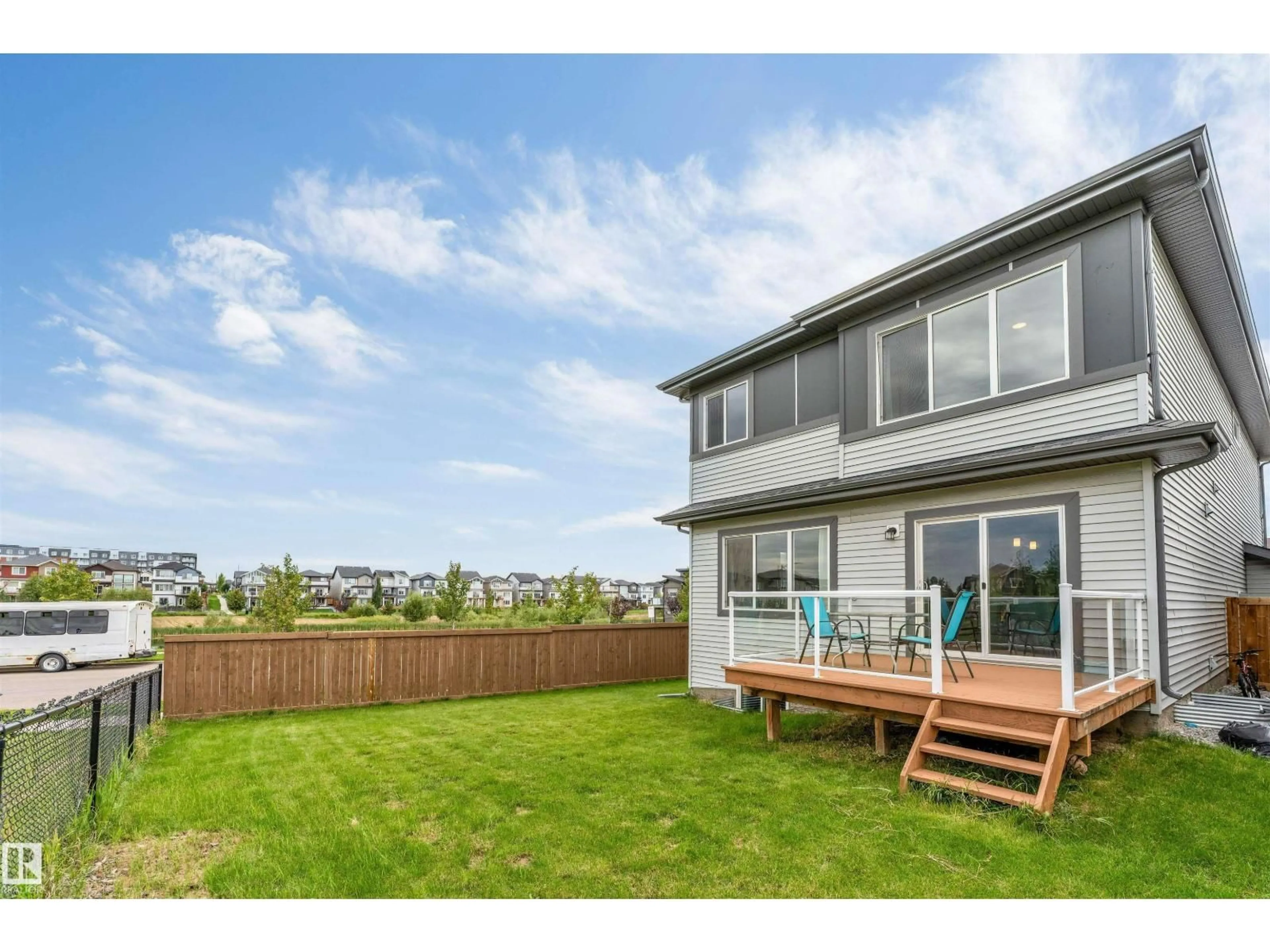 A pic from outside/outdoor area/front of a property/back of a property/a pic from drone, water/lake/river/ocean view for 3404 CHECKNITA TC, Edmonton Alberta T6W4H6