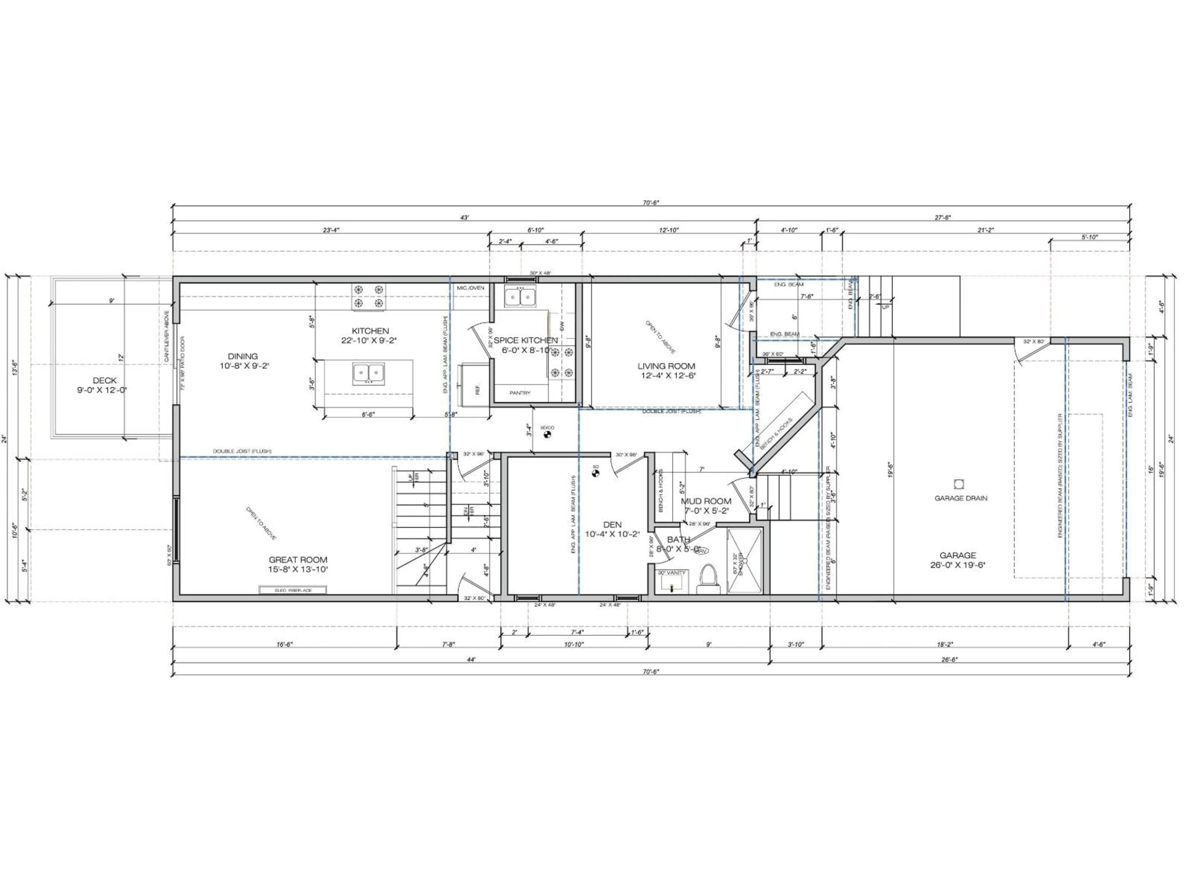 Floor plan for NW - 2712 190 ST, Edmonton Alberta T6M3H8