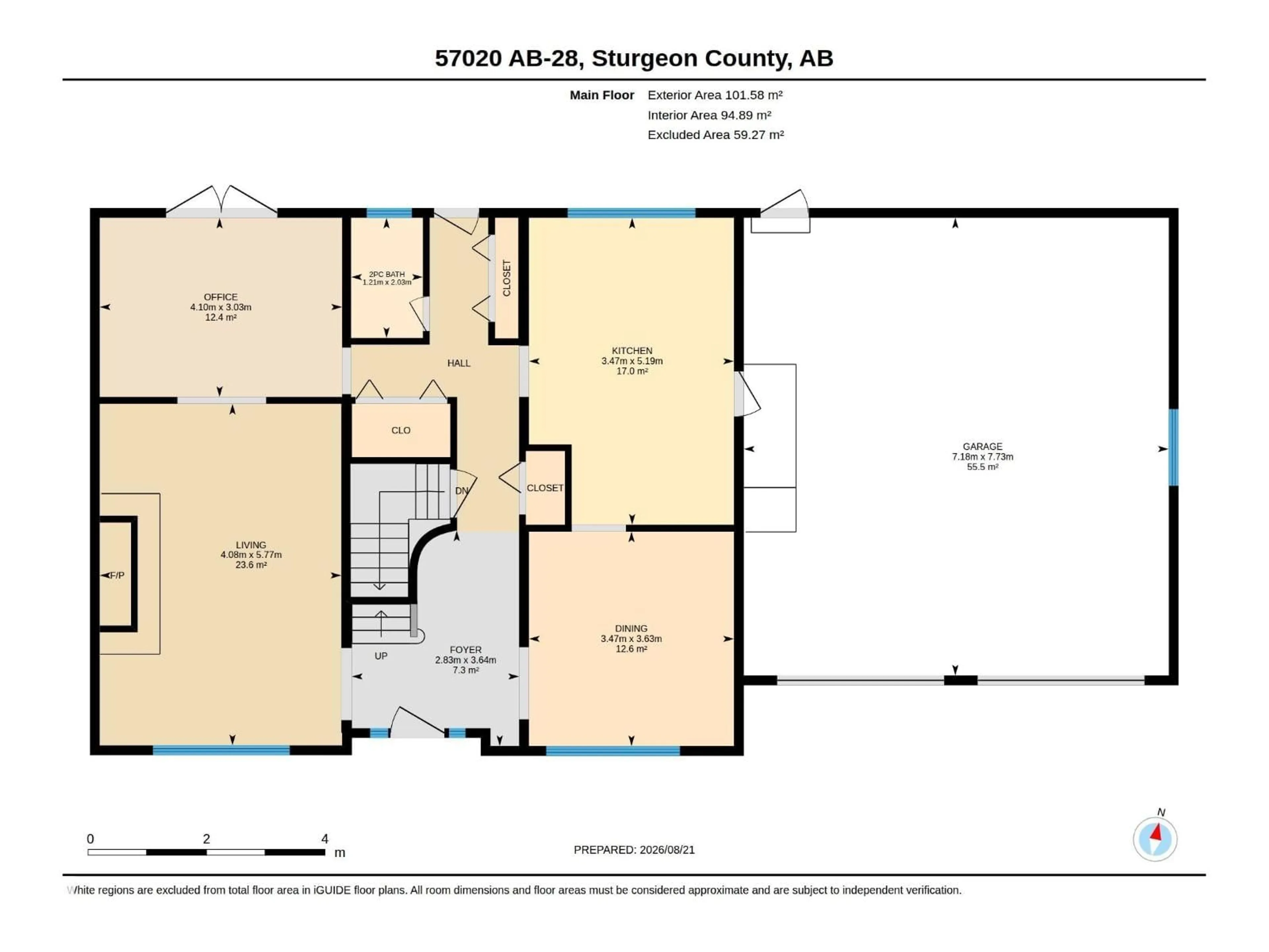 Floor plan for 57020 HWY 28, Rural Sturgeon County Alberta T0A1N0