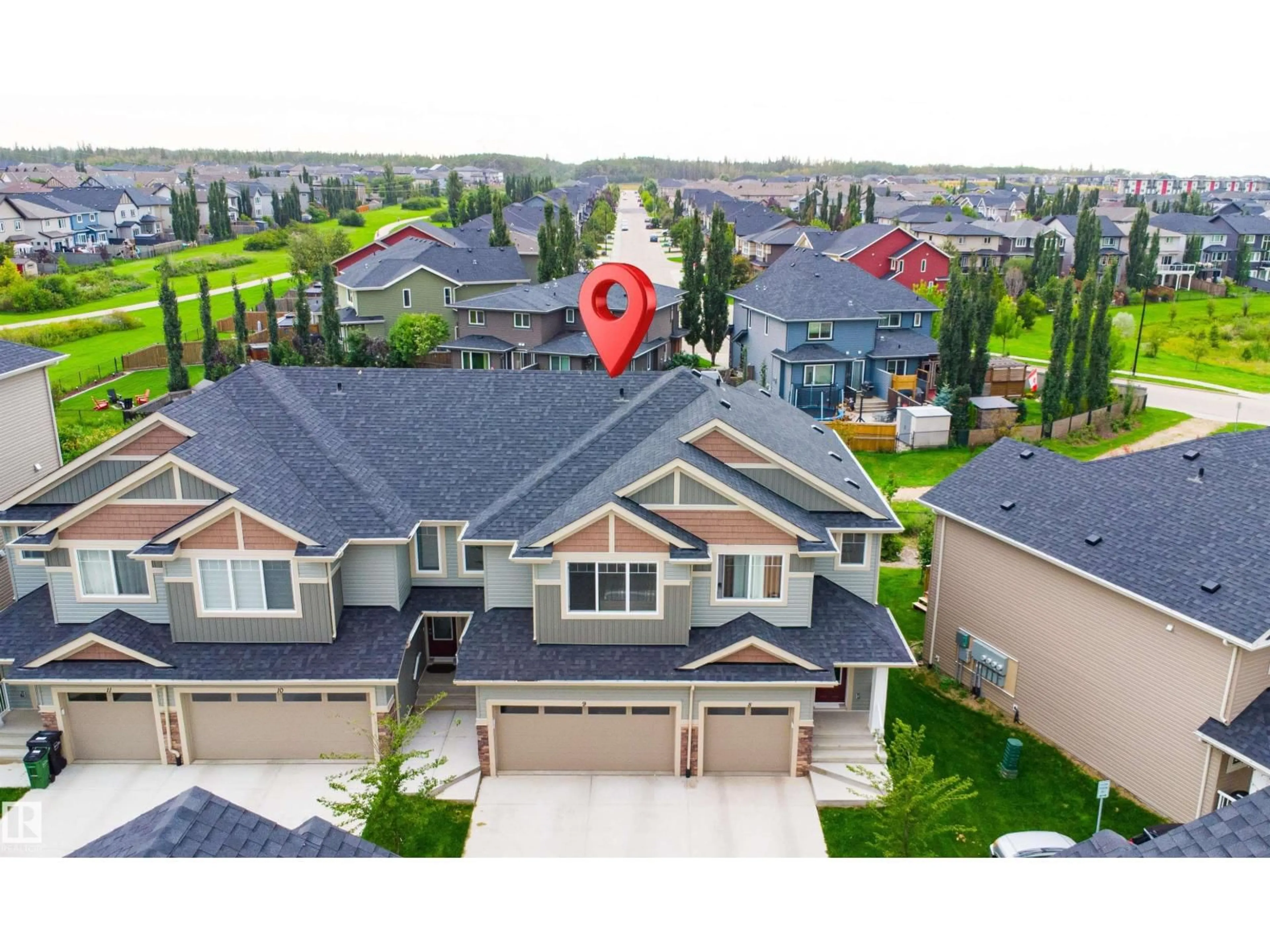 A pic from outside/outdoor area/front of a property/back of a property/a pic from drone, mountain view for #9 - 13139 205 ST NW, Edmonton Alberta T5S0N1