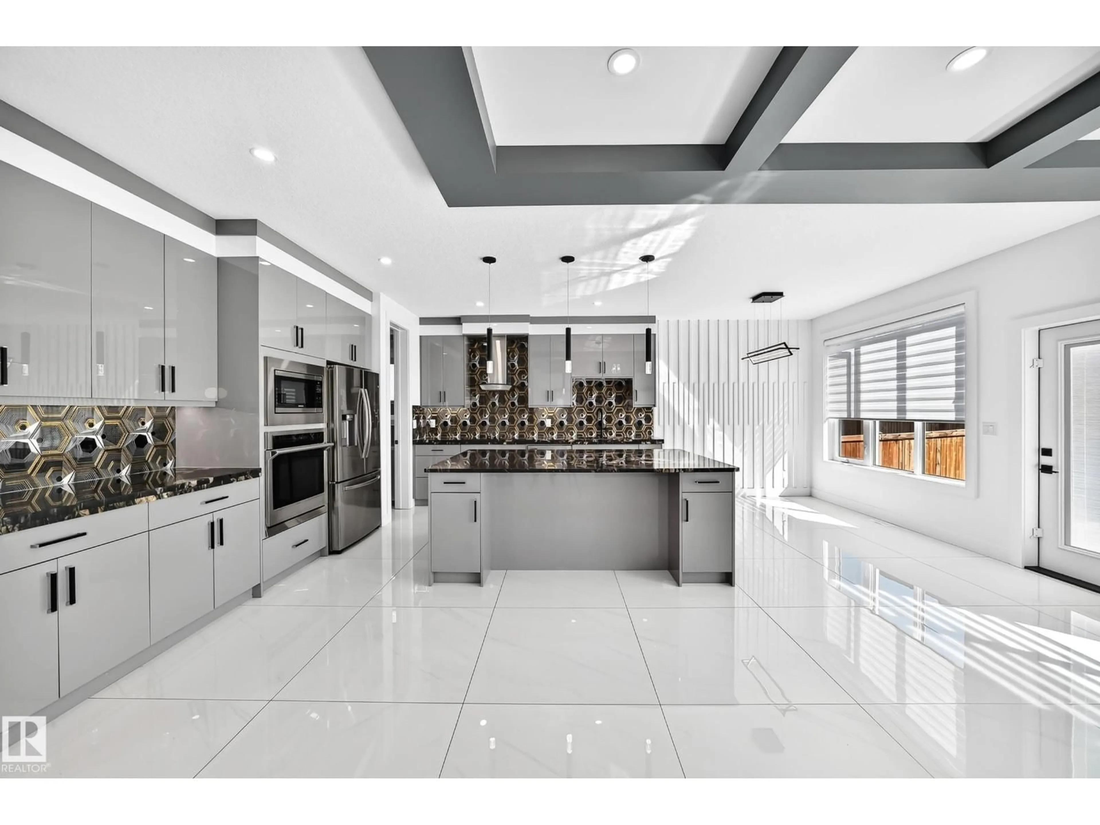 Open concept kitchen, ceramic/tile floor for 3101 SOLEIL BV, Beaumont Alberta T4X2T5