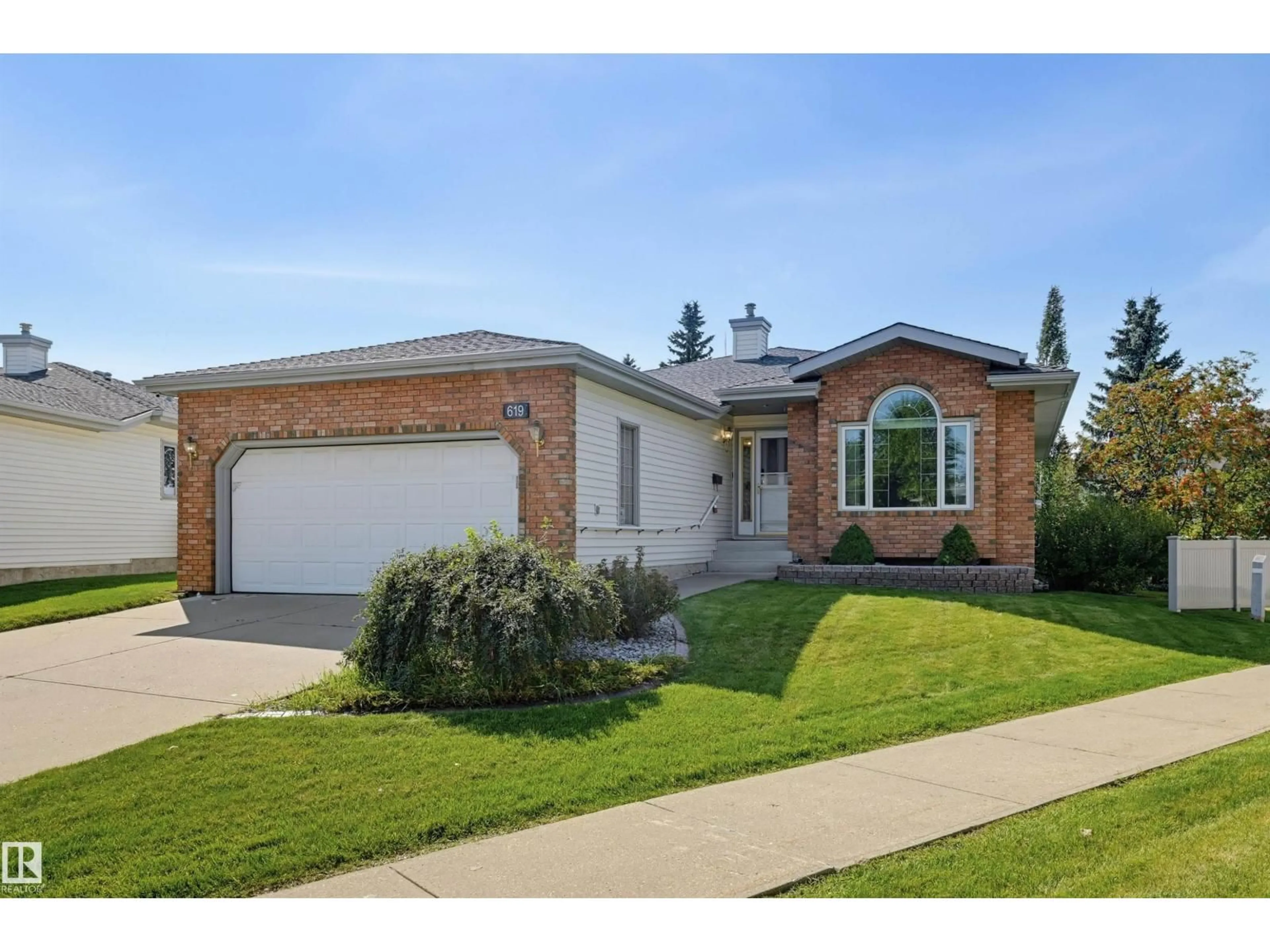 Home with brick exterior material, street for 619 REVELL WD, Edmonton Alberta T6R2H9
