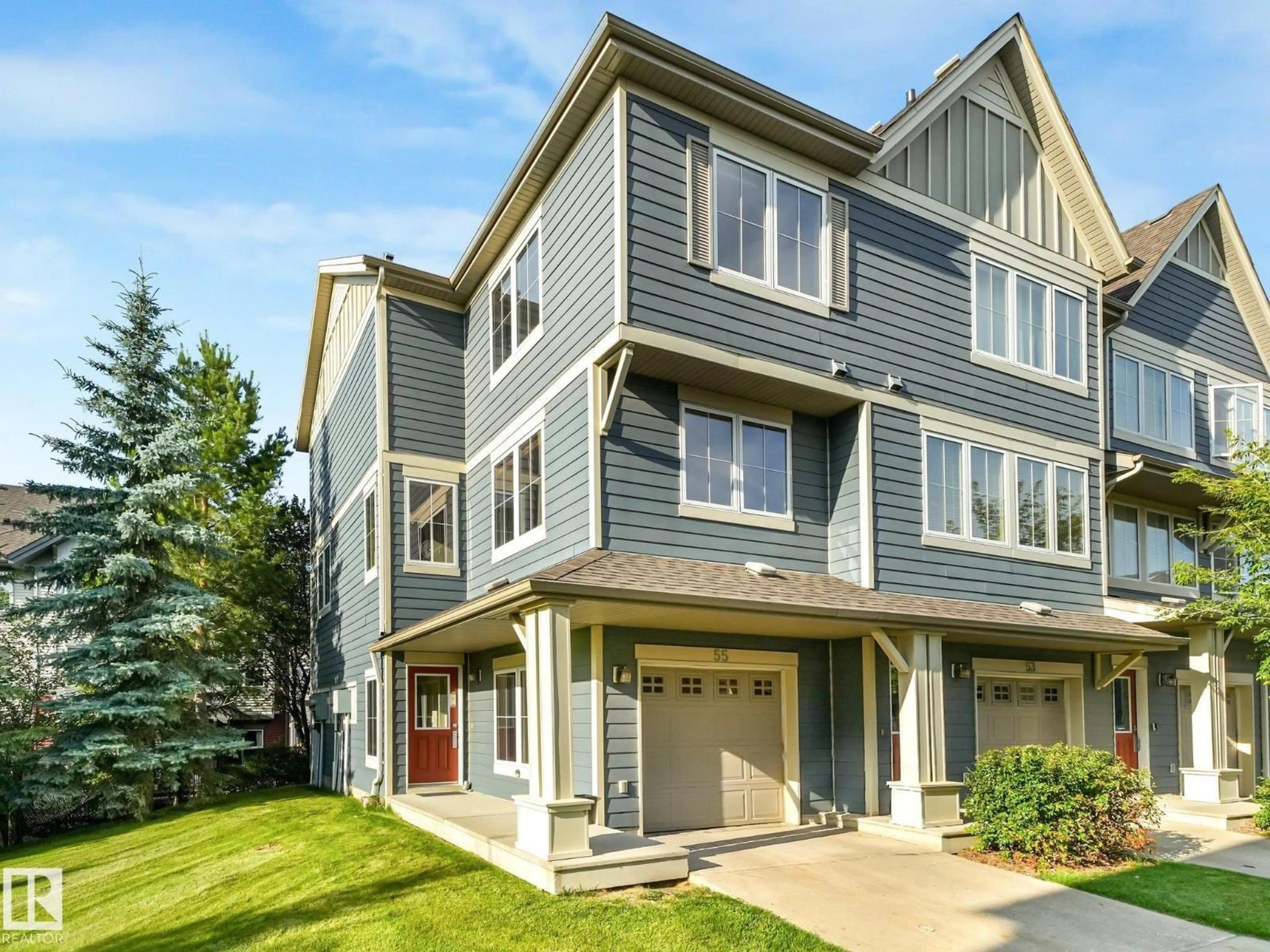 Home with vinyl exterior material, street for 603 - 55 WATT BV, Edmonton Alberta T6X0P3