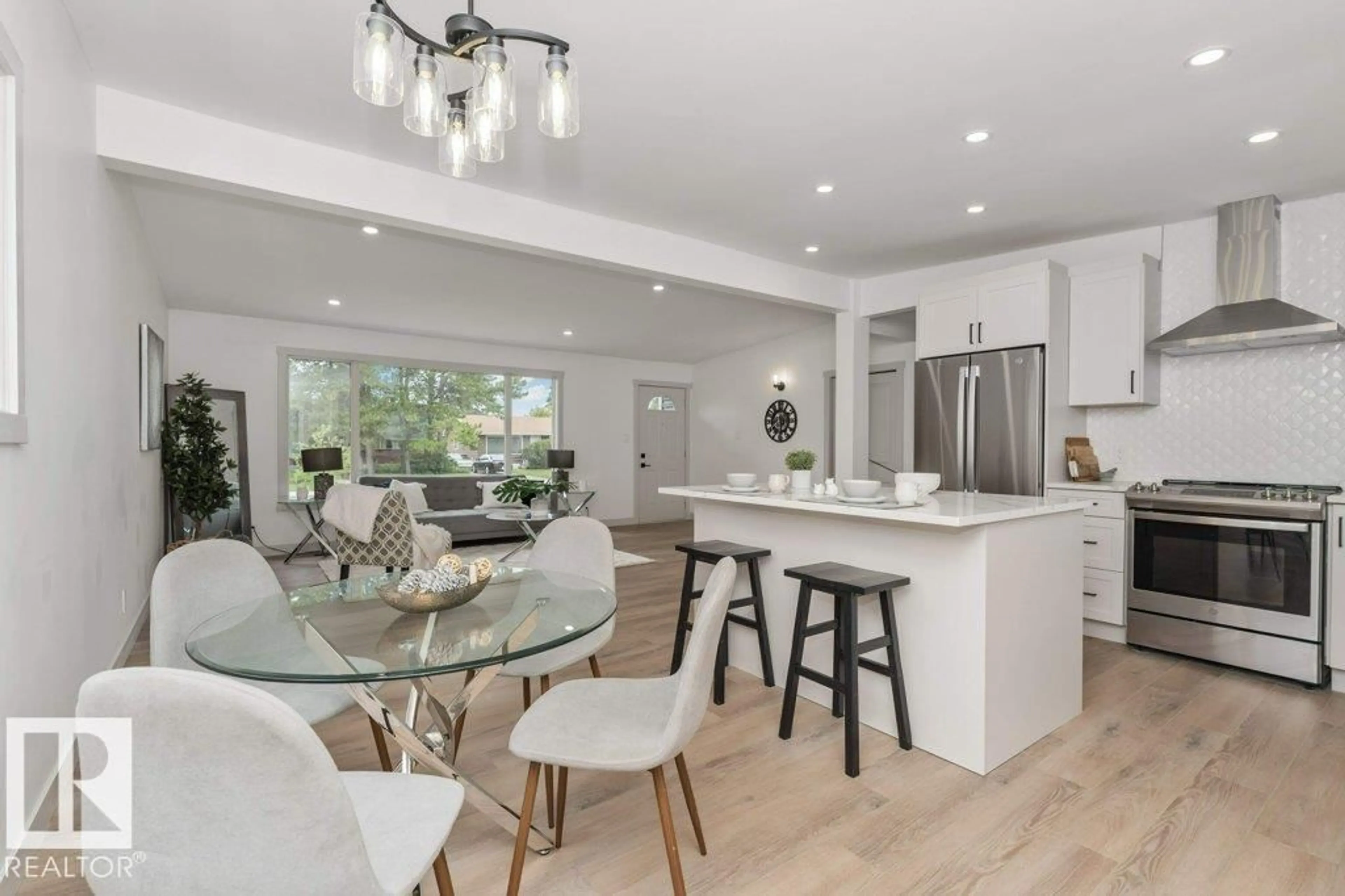 Open concept kitchen, unknown for NW - 4703 117 ST, Edmonton Alberta T6H3R7