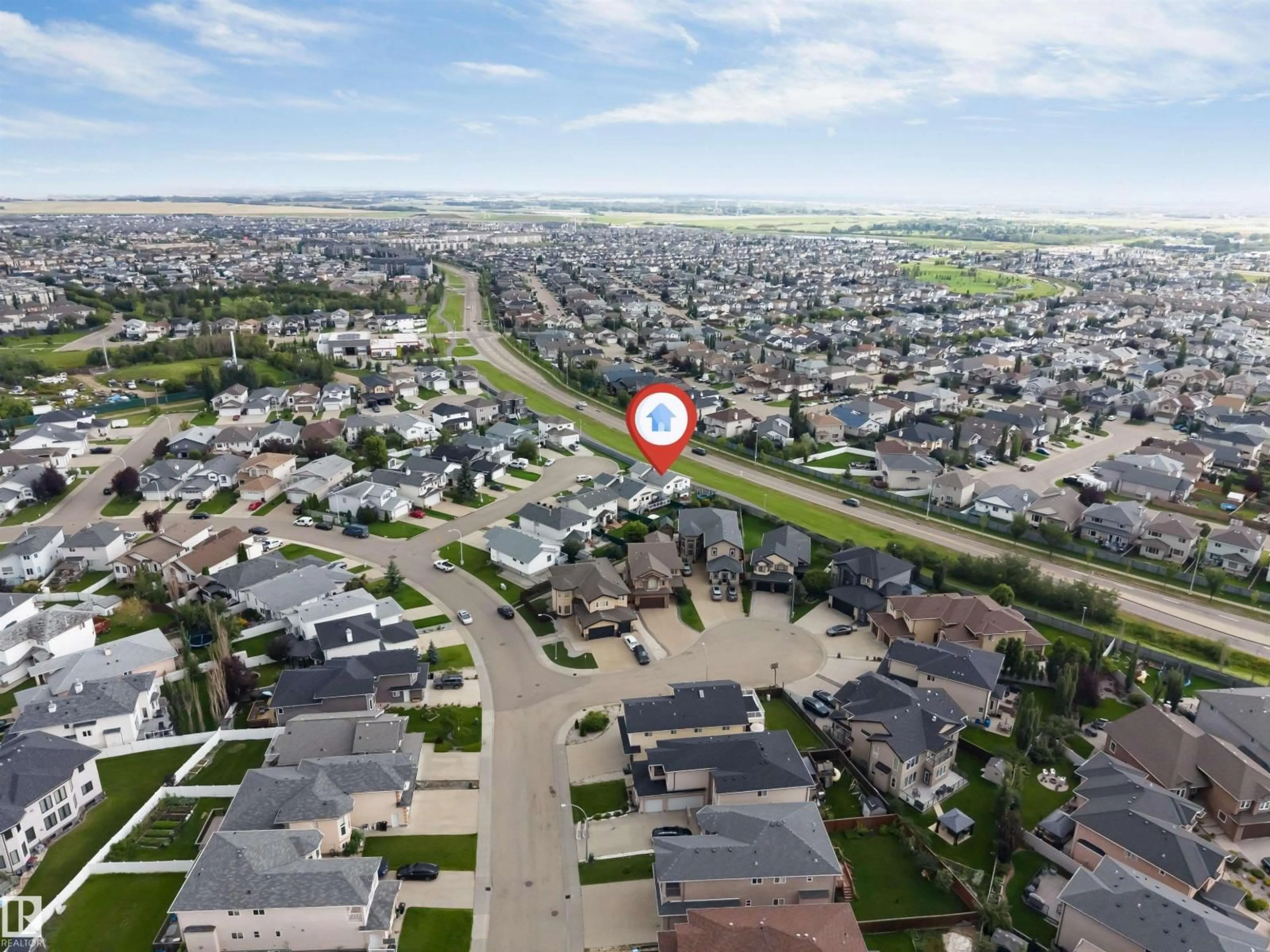 A pic from outside/outdoor area/front of a property/back of a property/a pic from drone, street for NW - 5119 157 AV, Edmonton Alberta T5Y2X5