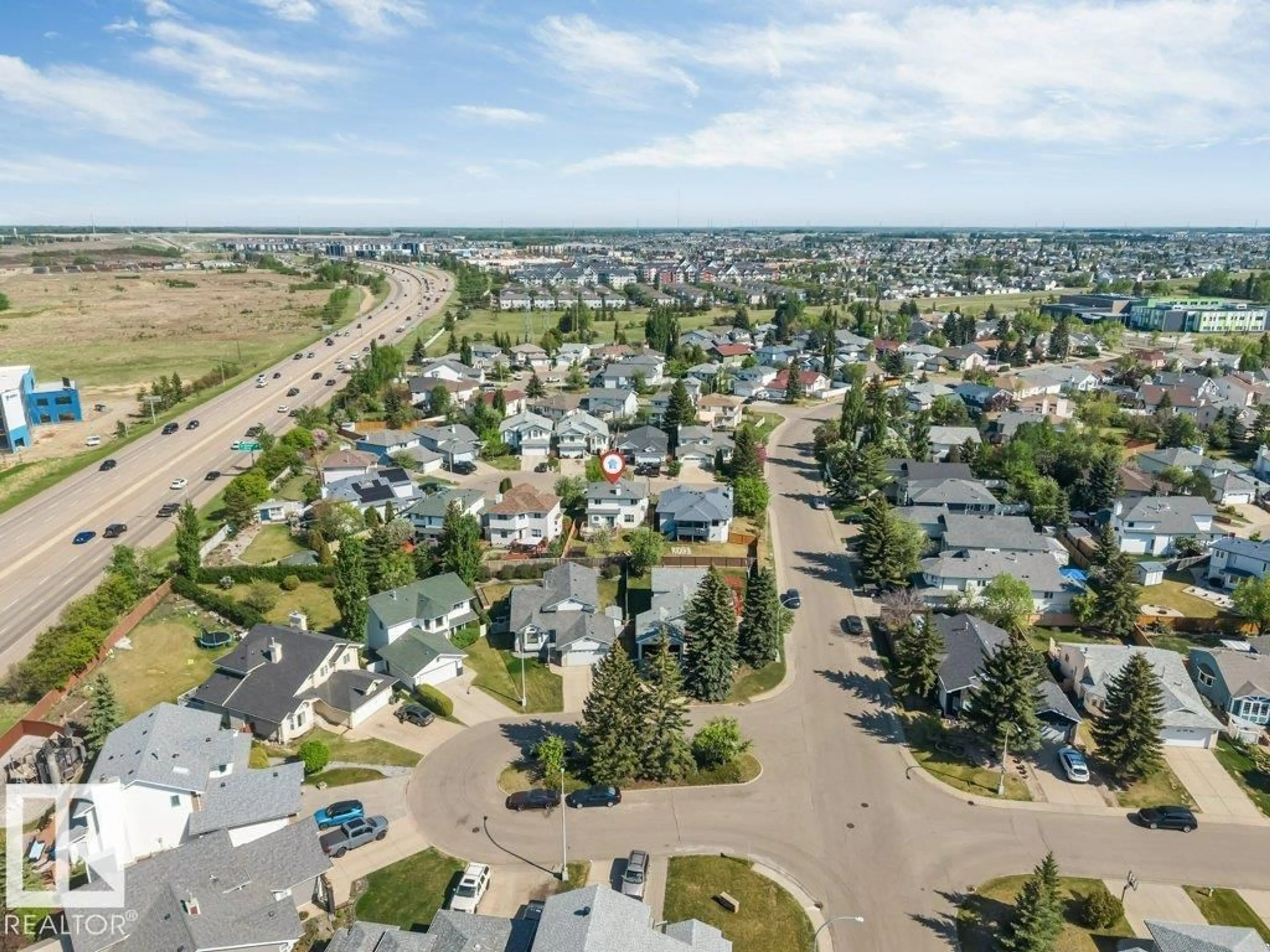 A pic from outside/outdoor area/front of a property/back of a property/a pic from drone, street for NW - 4424 28A ST, Edmonton Alberta T6T1K1