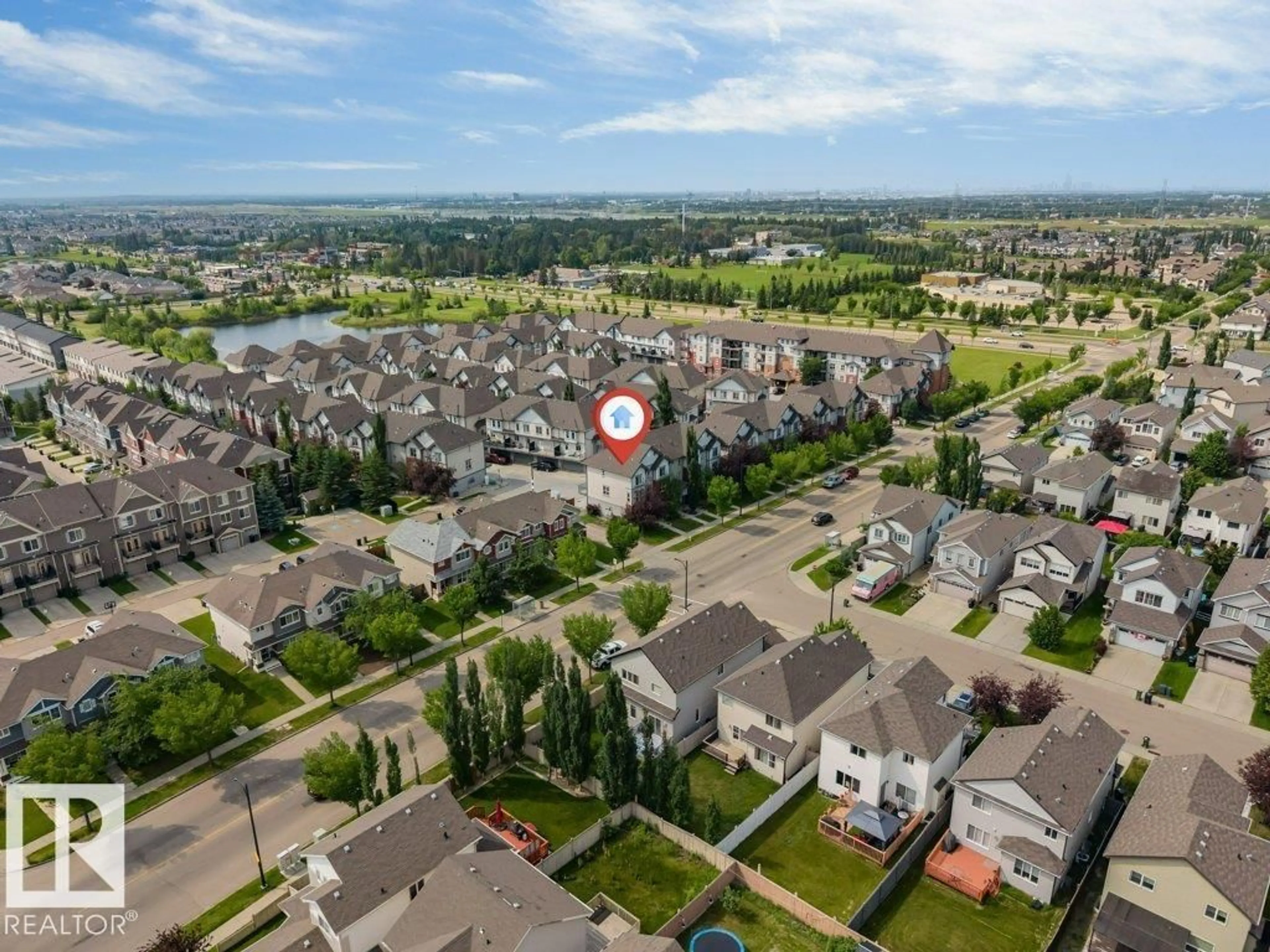 A pic from outside/outdoor area/front of a property/back of a property/a pic from drone, unknown for 655 WATT BV, Edmonton Alberta T6X0Y2