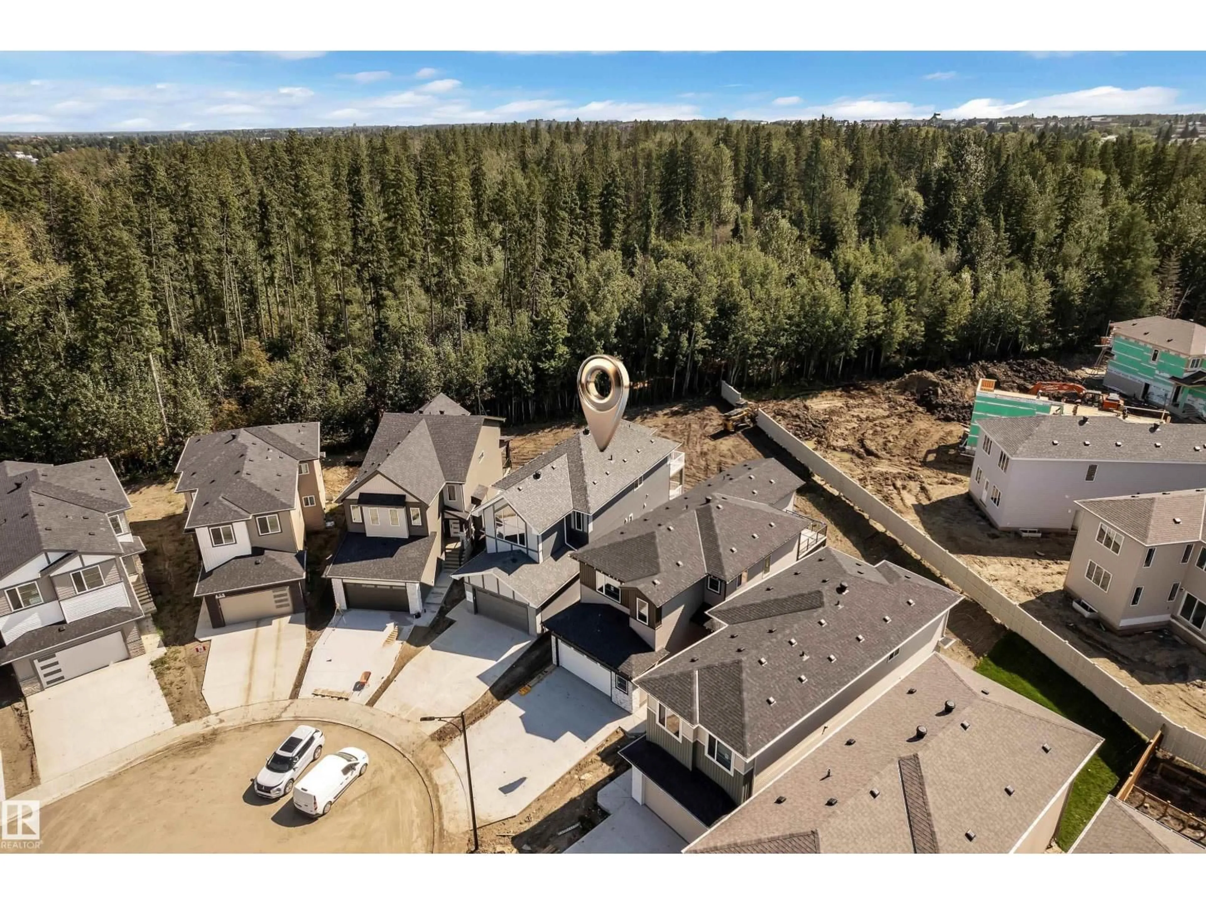 A pic from outside/outdoor area/front of a property/back of a property/a pic from drone, unknown for 49 MEADOWGROVE LANE, Spruce Grove Alberta T7X0W2
