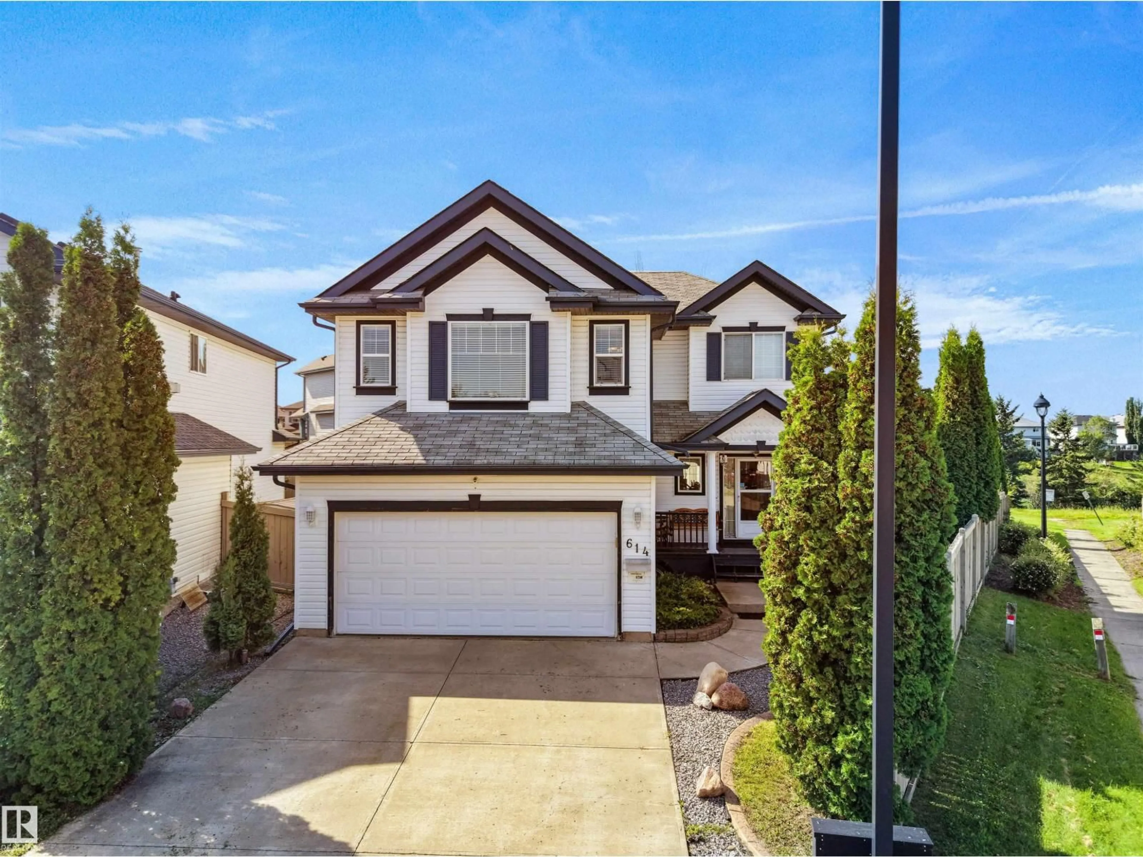 Home with vinyl exterior material, street for 614 SILVER BERRY ROAD, Edmonton Alberta T6T1X5