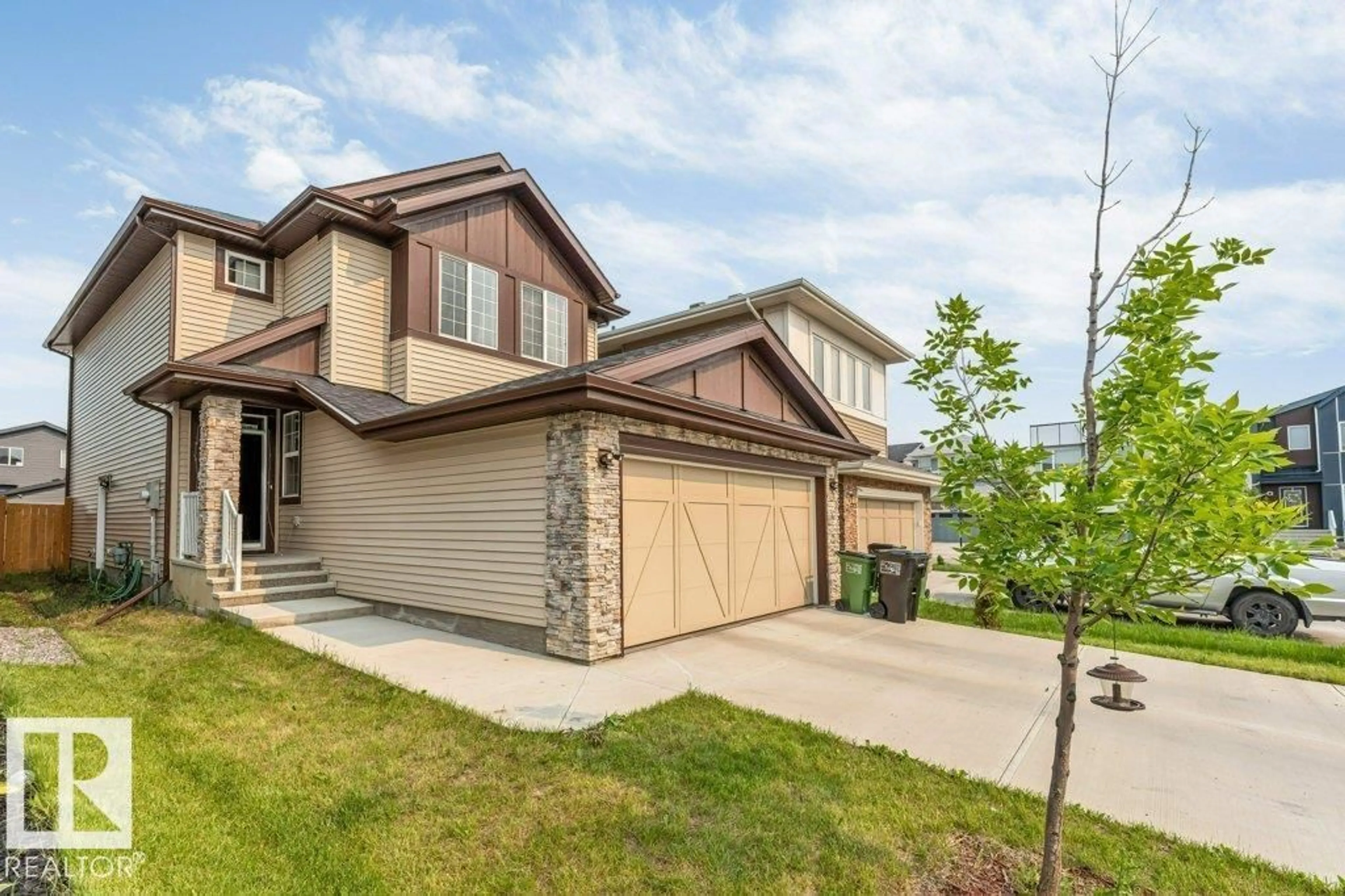 A pic from outside/outdoor area/front of a property/back of a property/a pic from drone, street for 1910 159 ST, Edmonton Alberta T6W4X7