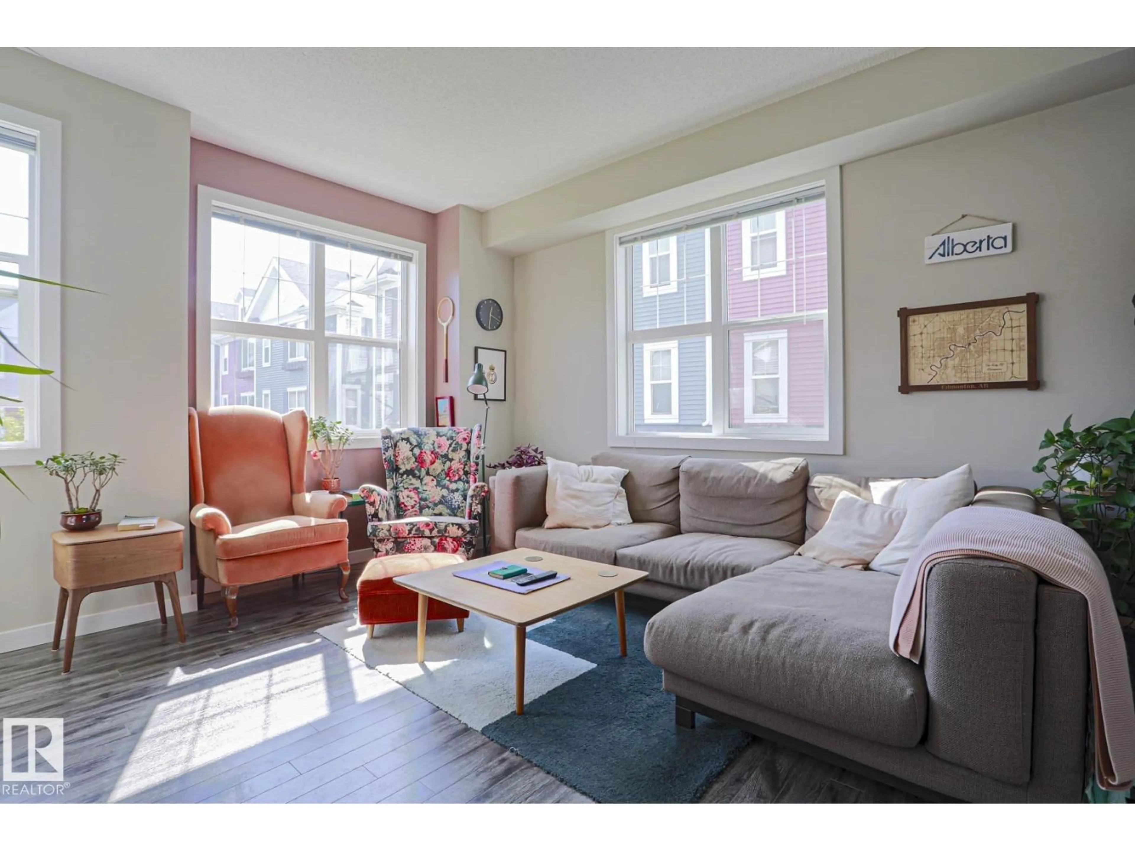 Living room with furniture, unknown for #88 - 2803 JAMES MOWATT TR, Edmonton Alberta T6W2P5